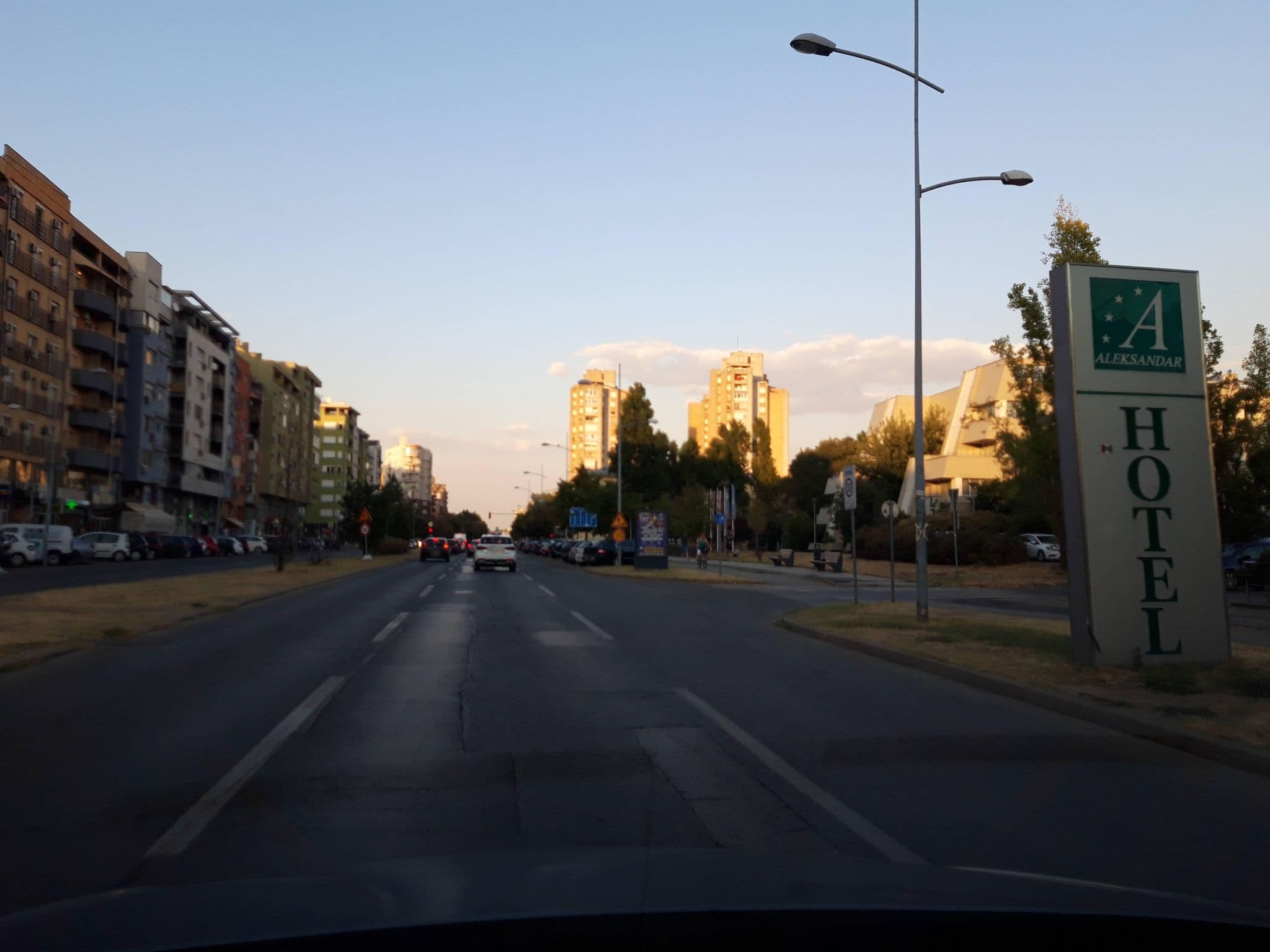 Street view near Hotel Aleksandar, Novi Sad — © fivewho (CC BY-SA · Mapillary)