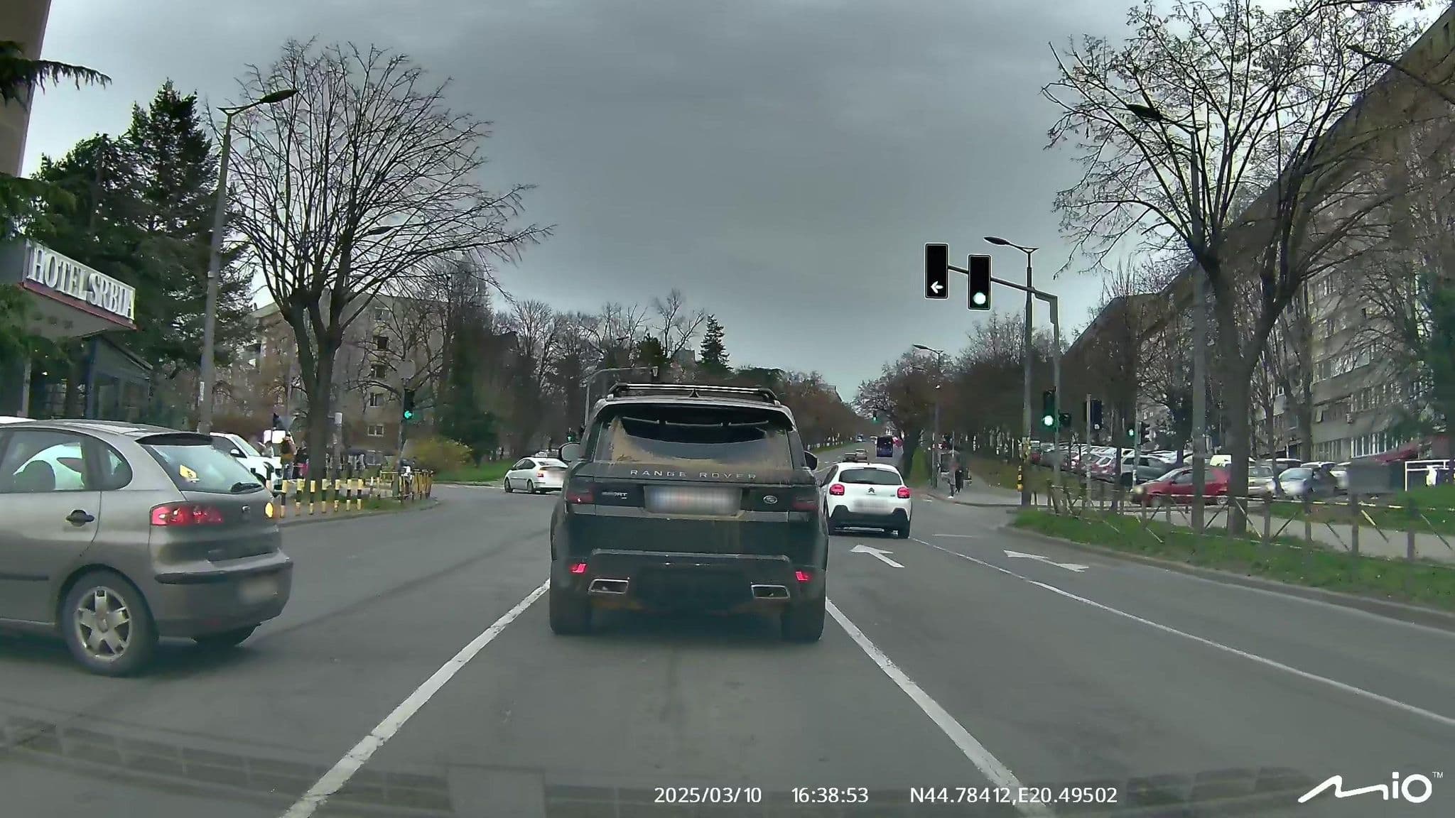 Street view near Hotel Srbija, Belgrade — © puky (CC BY-SA · Mapillary)
