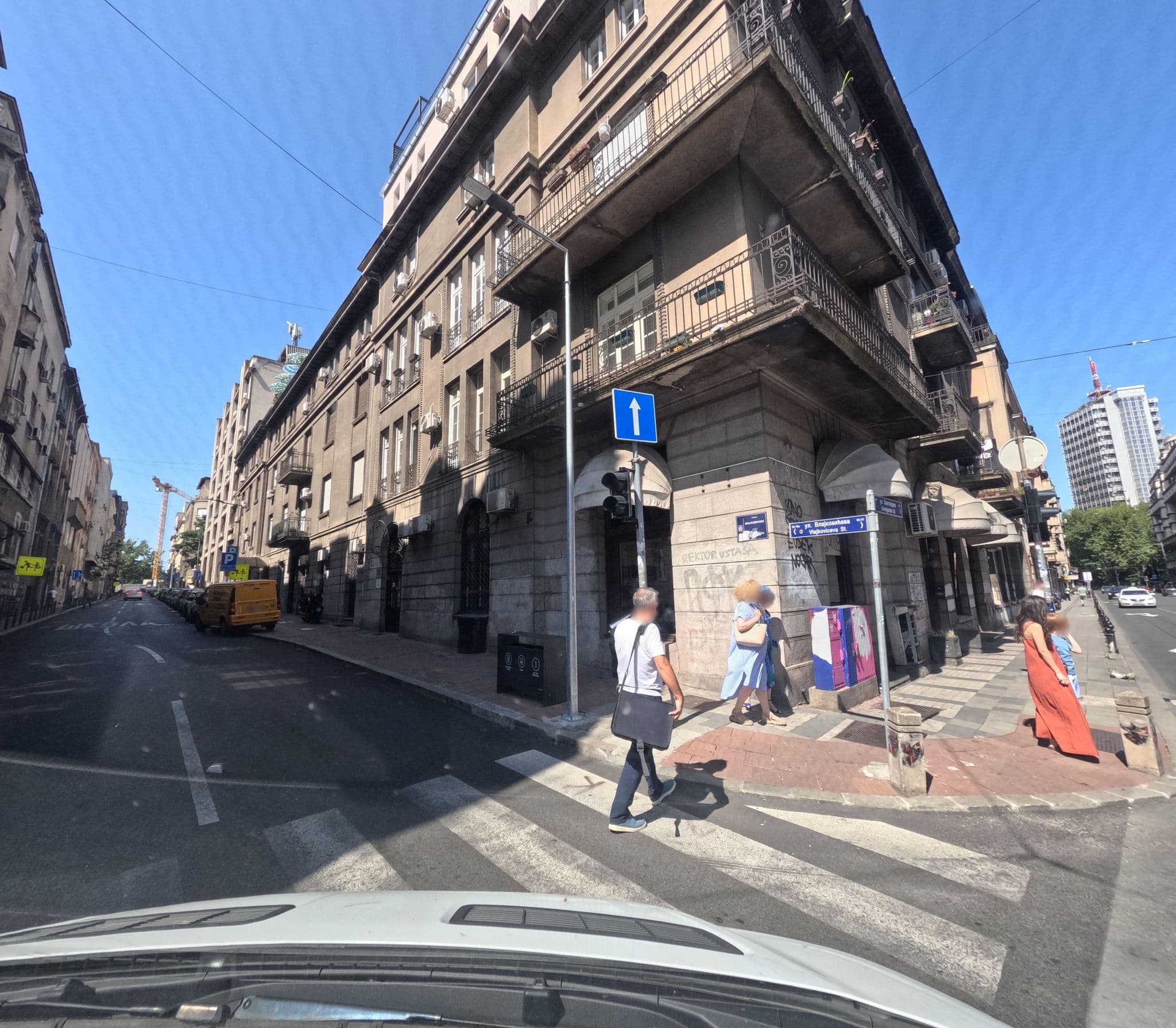 Street view near Hostel Crib, Belgrade — © smajser1 (CC BY-SA · Mapillary)