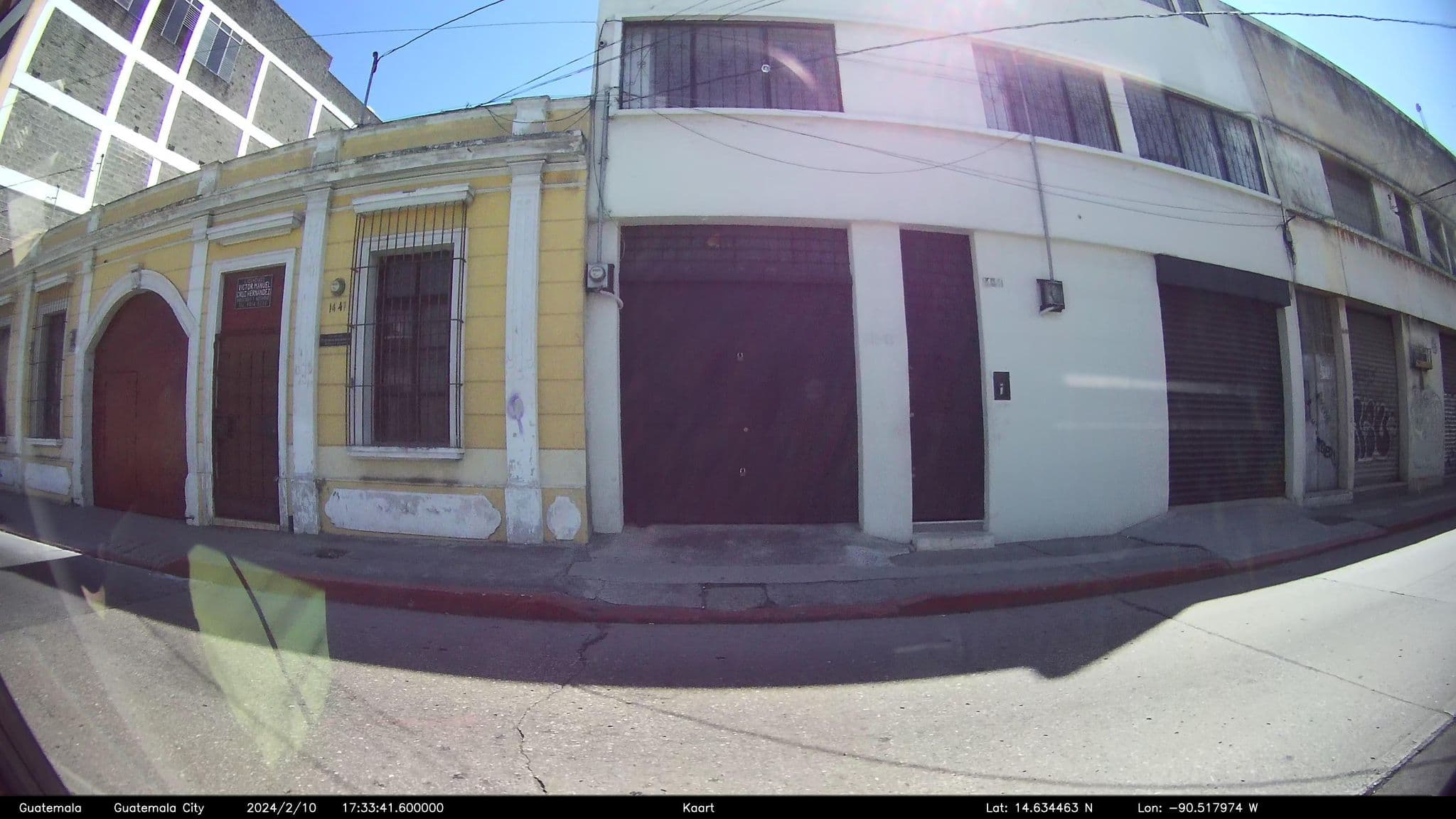 Street view near Hotel Real Toledo, Guatemala City — © kaart_2 (CC BY-SA · Mapillary)