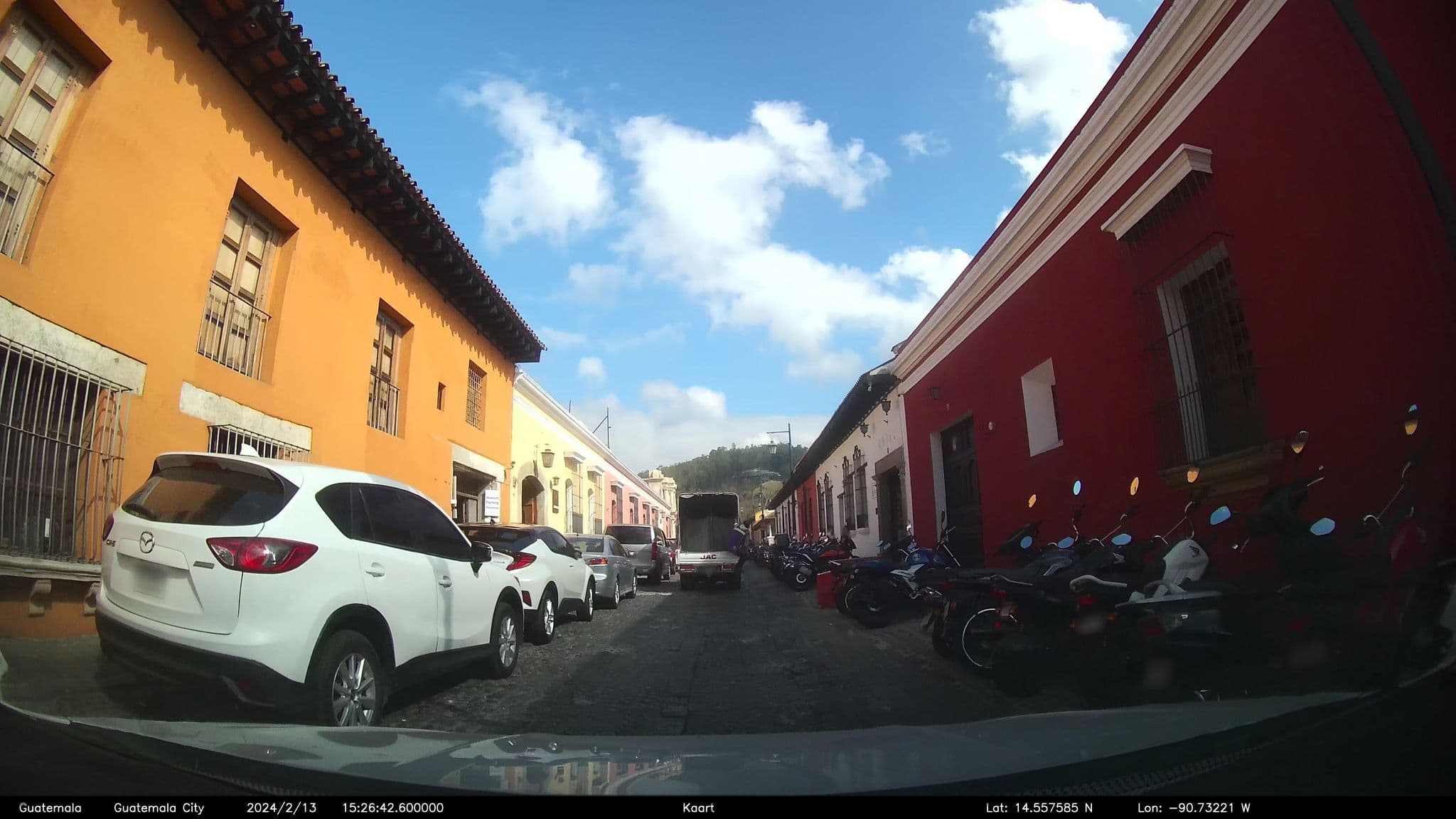 Street view near Hotel Posada San Sebastián, Antigua Guatemala — © kaart_2 (CC BY-SA · Mapillary)