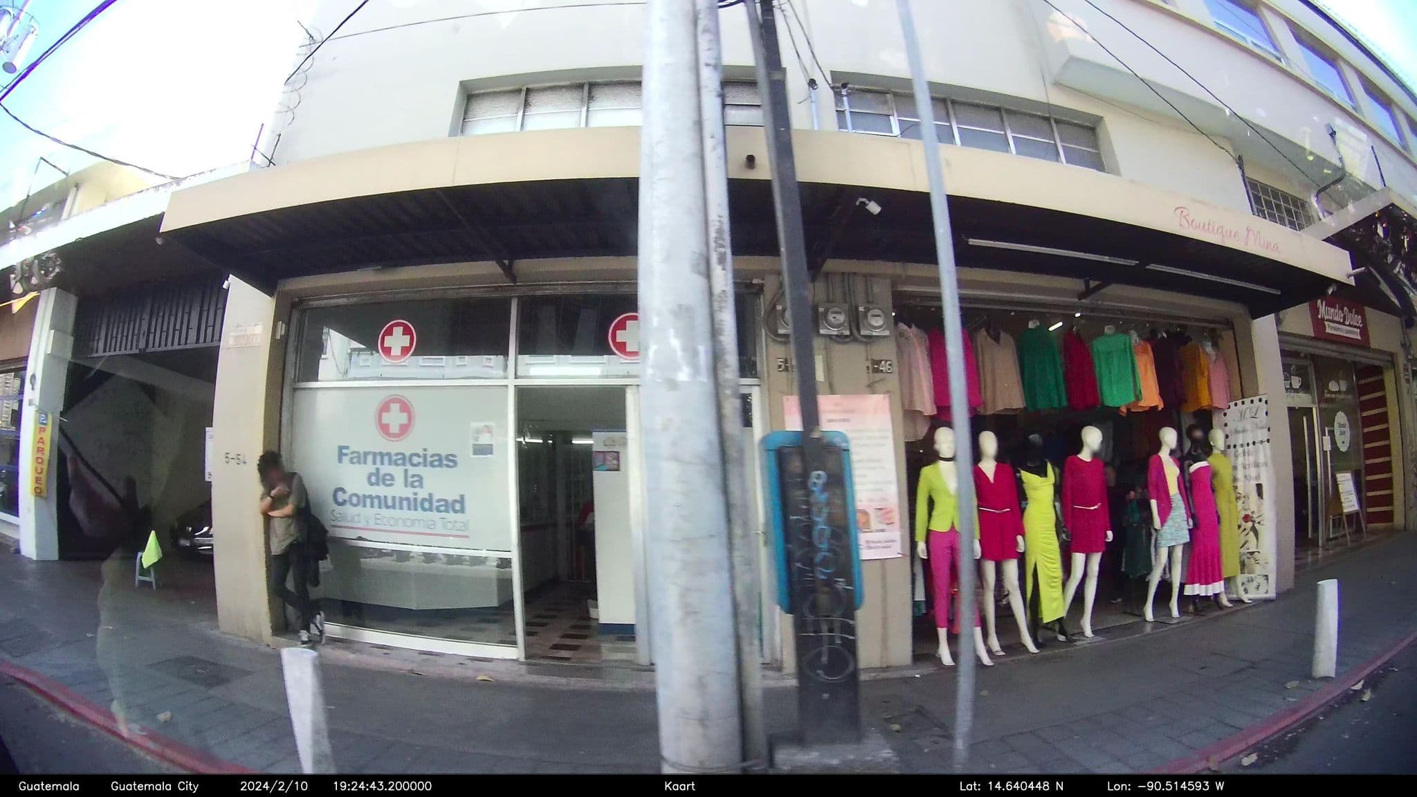 Street view near Hotel Pan American Guatemala City, Guatemala City — © kaart_2 (CC BY-SA · Mapillary)