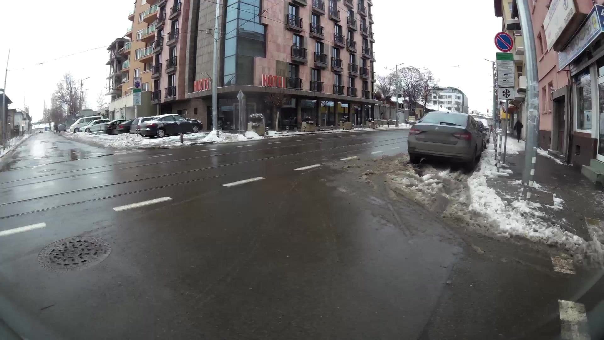 Street view near Budapest Hotel, Sofia — © kaartcam (CC BY-SA · Mapillary)