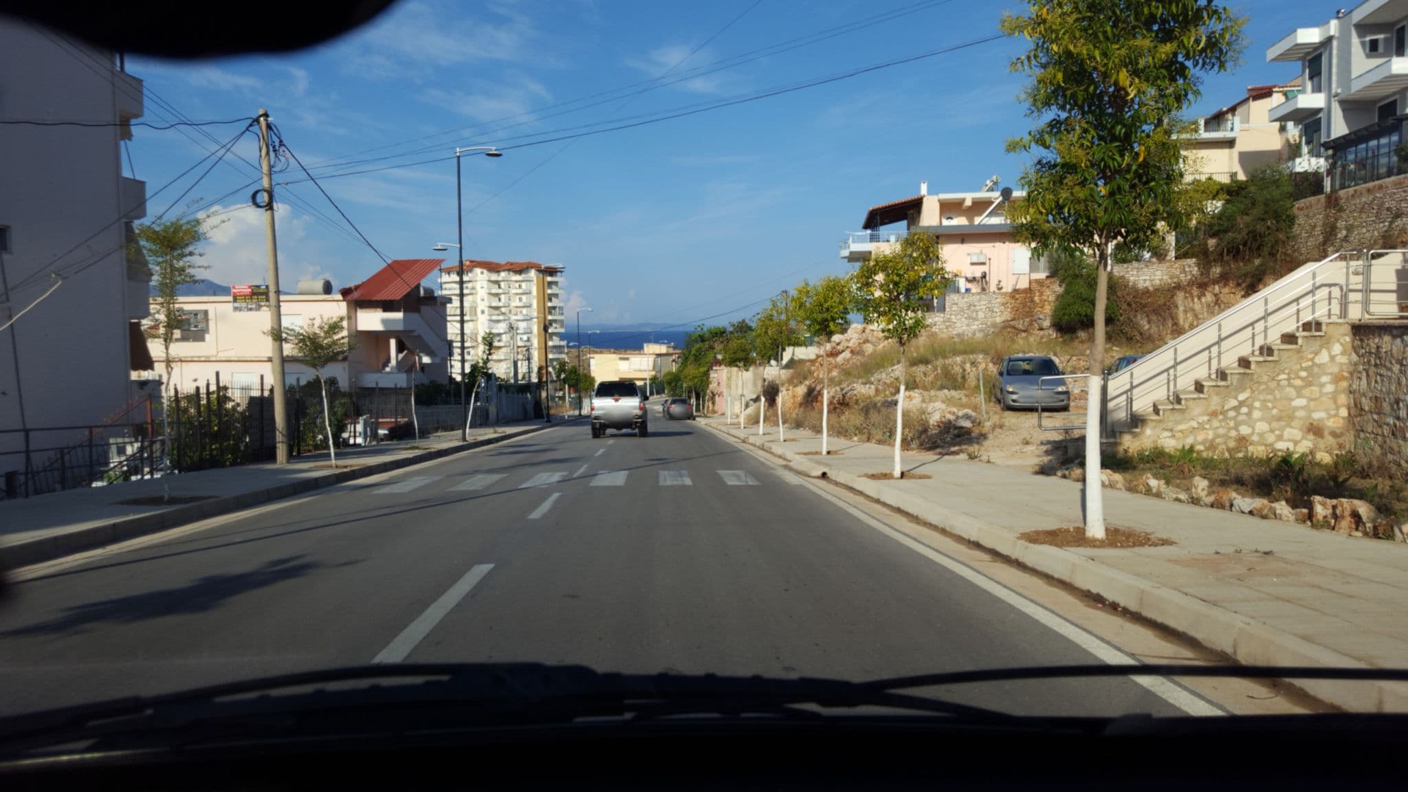 Street view near Isabela Apartments, Sarandë — © denisju_osm (CC BY-SA · Mapillary)