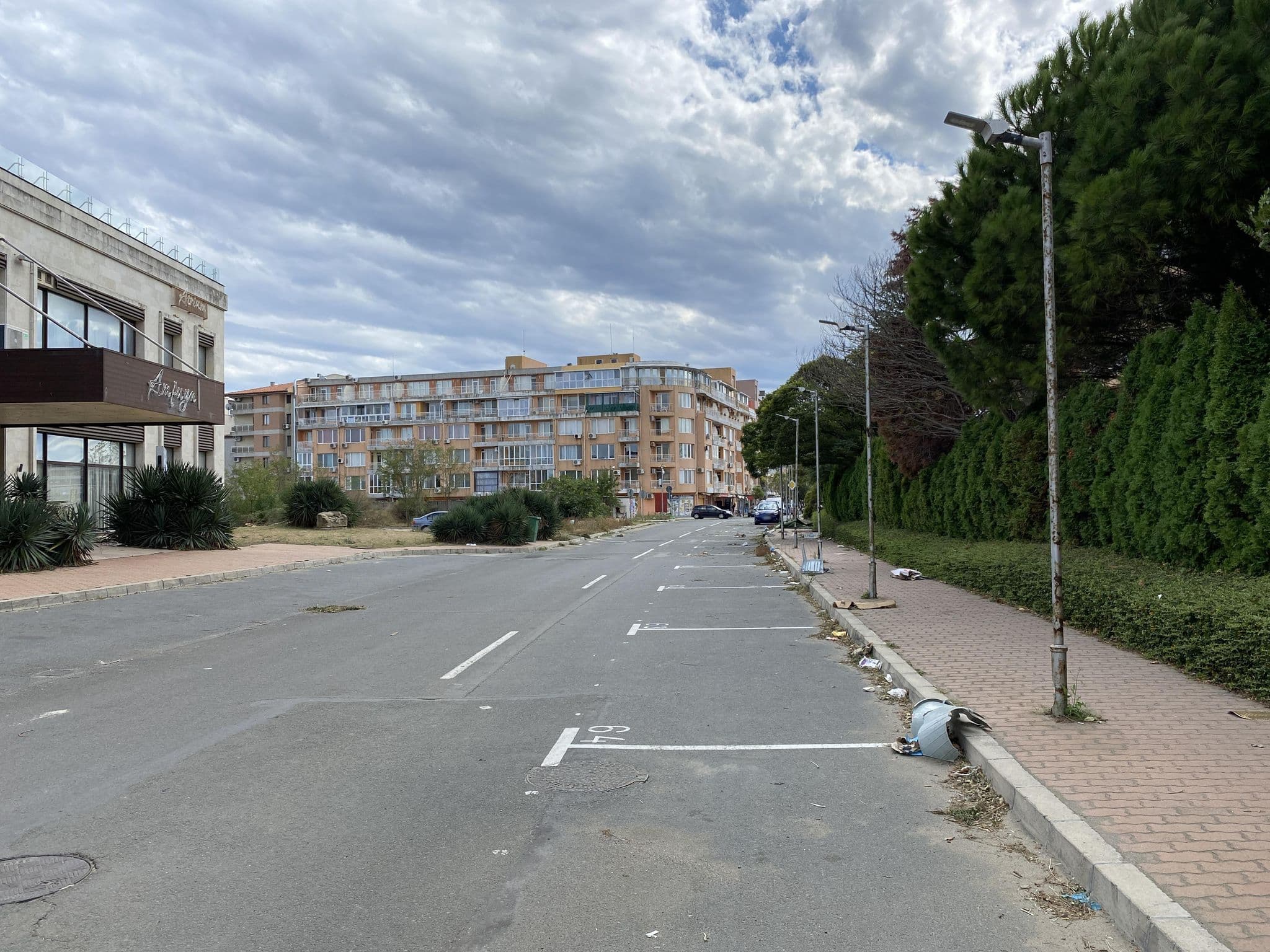 Street view near St. Petar & St. Pavel (Семенн хотел), Pomorie — © vadi (CC BY-SA · Mapillary)