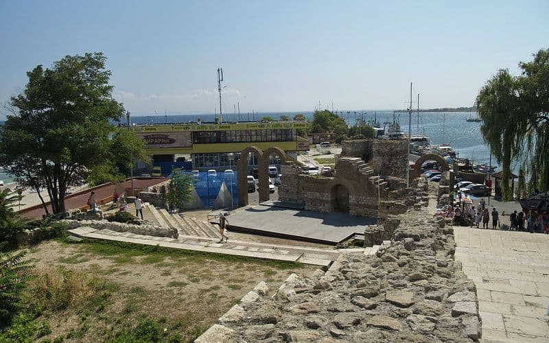 Street view near St. Stefan Boutique Hotel, Nesebar — © ahojmedia (CC BY-SA · Mapillary)