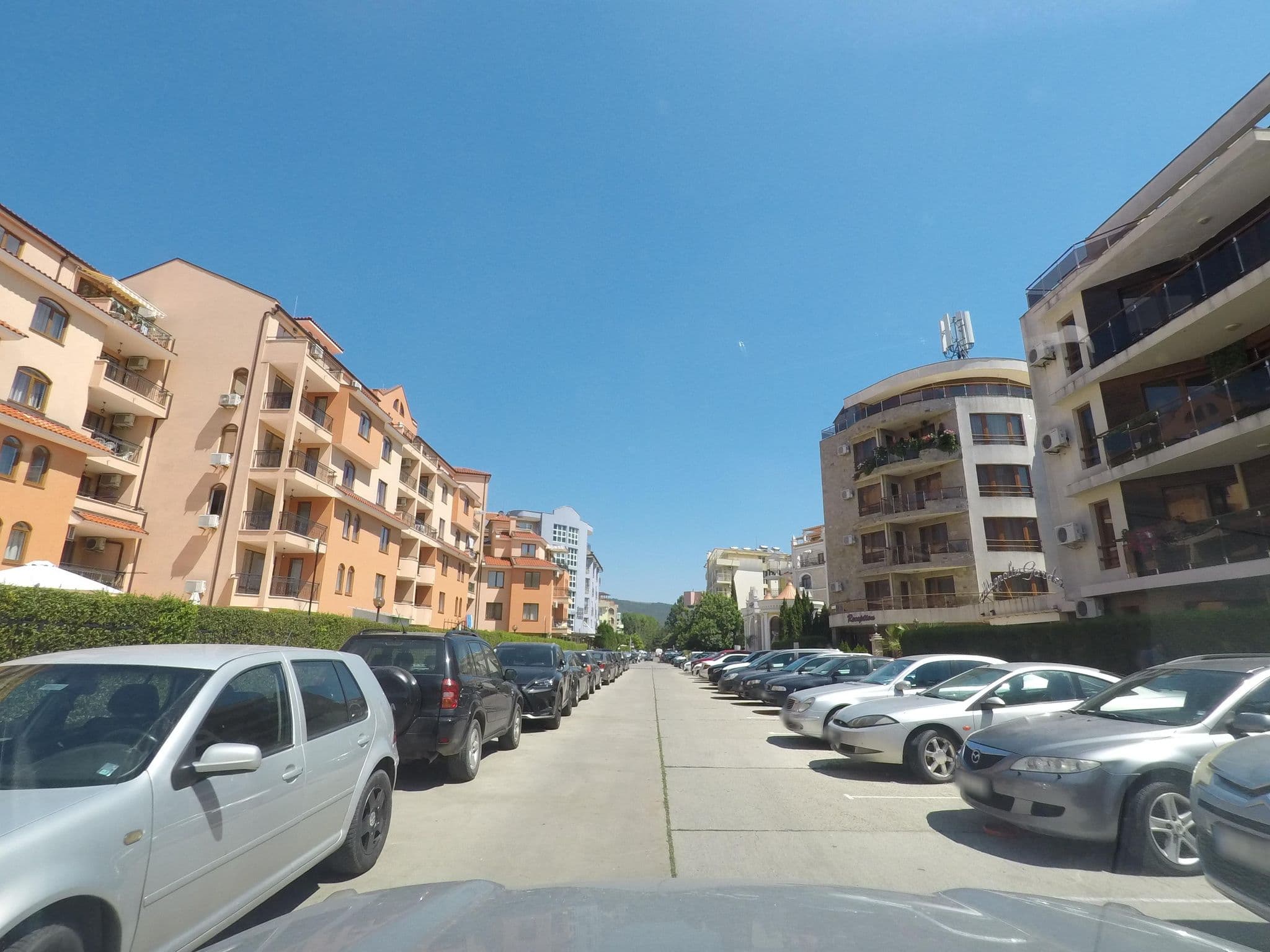 Street view near Swimming pool- Kasandra, Sveti Vlas — © approksimator (CC BY-SA · Mapillary)
