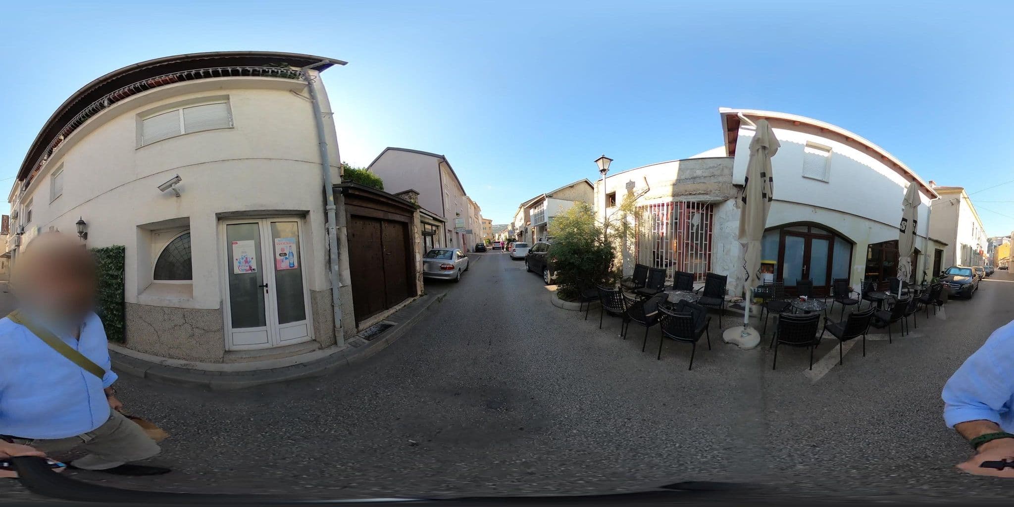Street view near Hostel Dino, Mostar — © CasGroenigen (CC BY-SA · Mapillary)