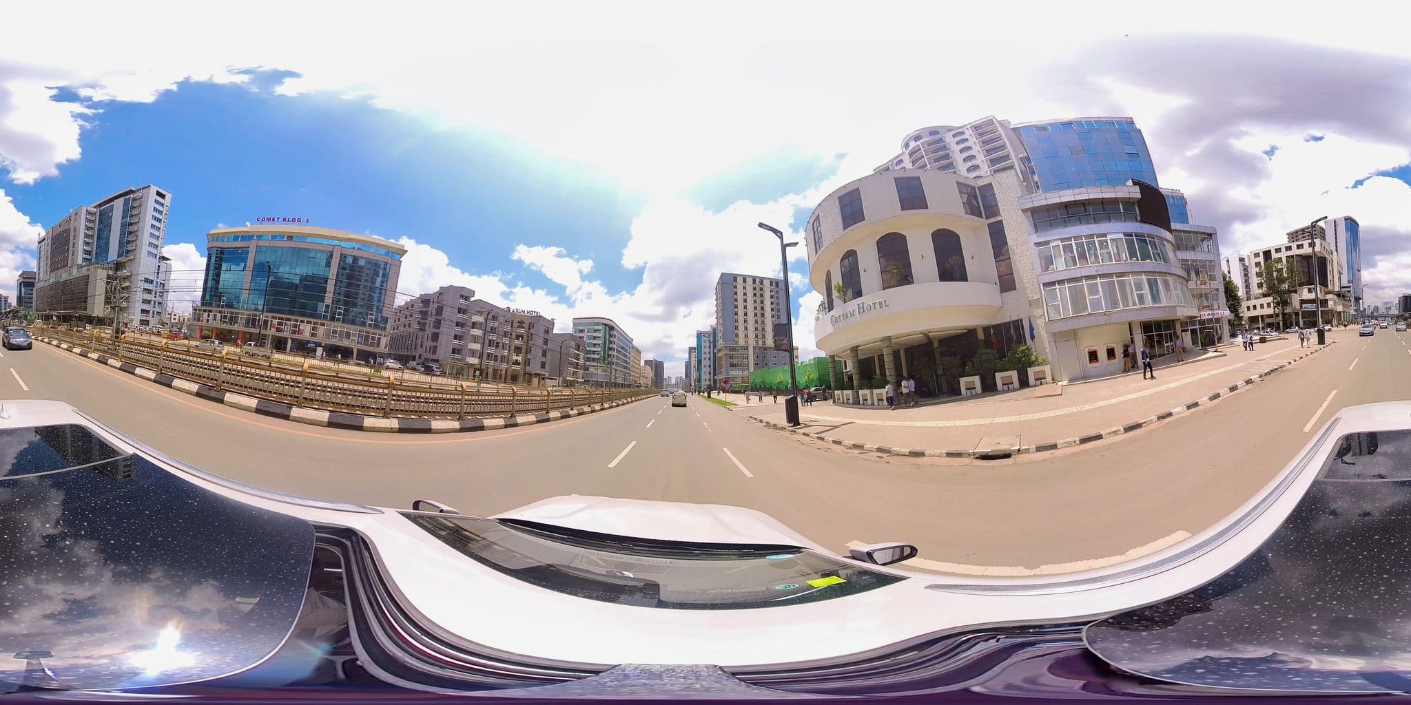 Street view near Getfam Hotel, Addis Ababa — © DanTsg (CC BY-SA · Mapillary)