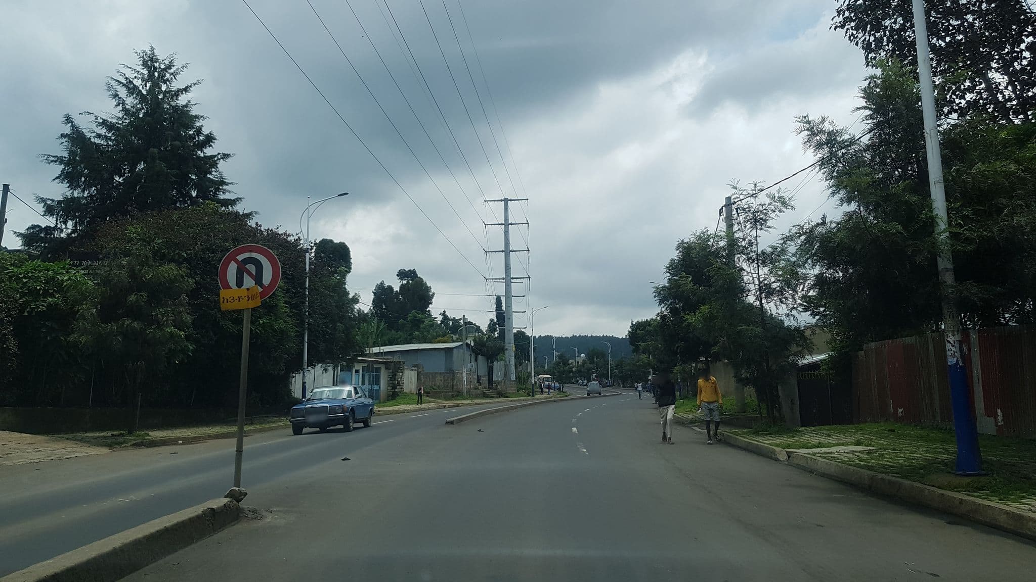 Street view near Tegen Hotel, Addis Ababa — © sinnshaw (CC BY-SA · Mapillary)