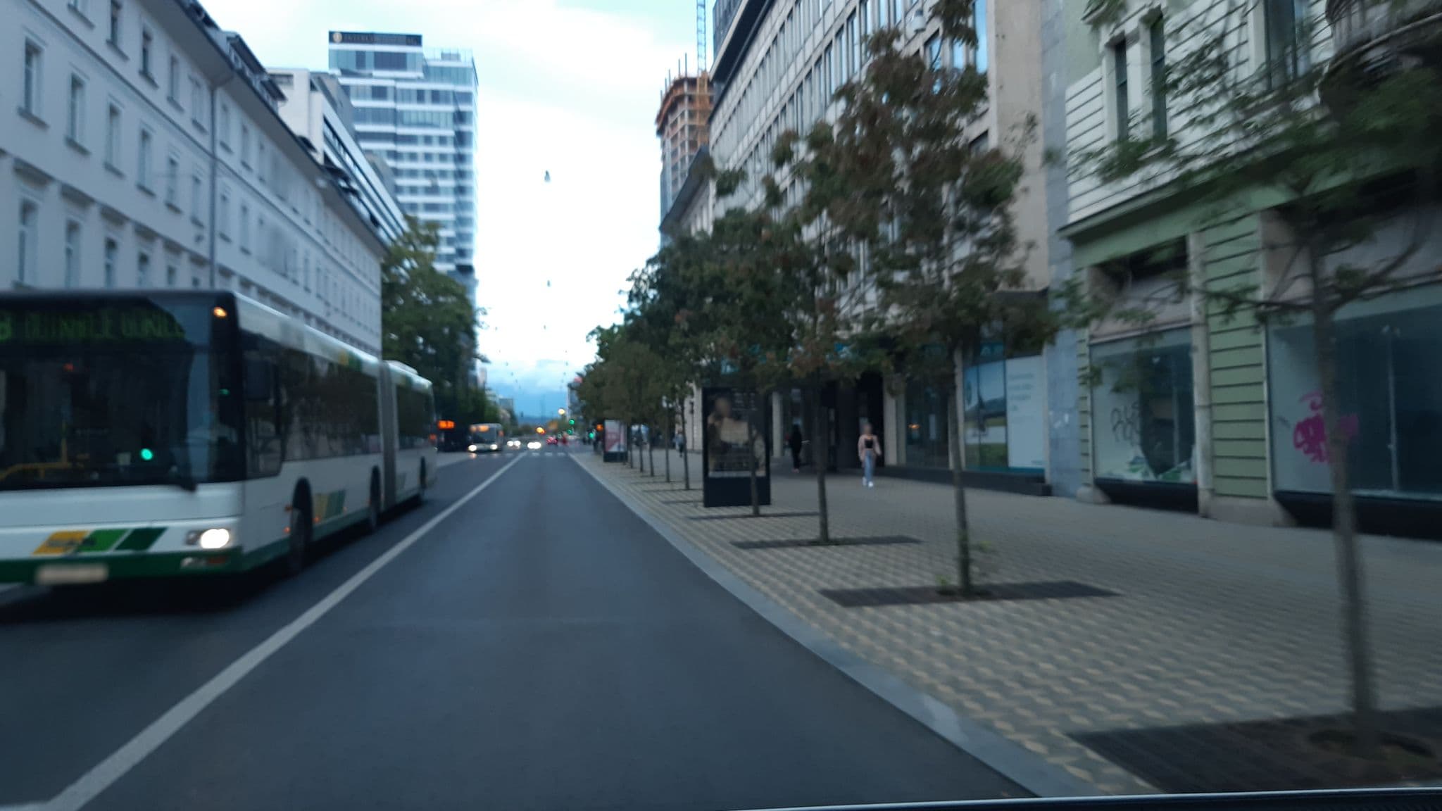 Street view near Hotel Center, Ljubljana — © veverica (CC BY-SA · Mapillary)