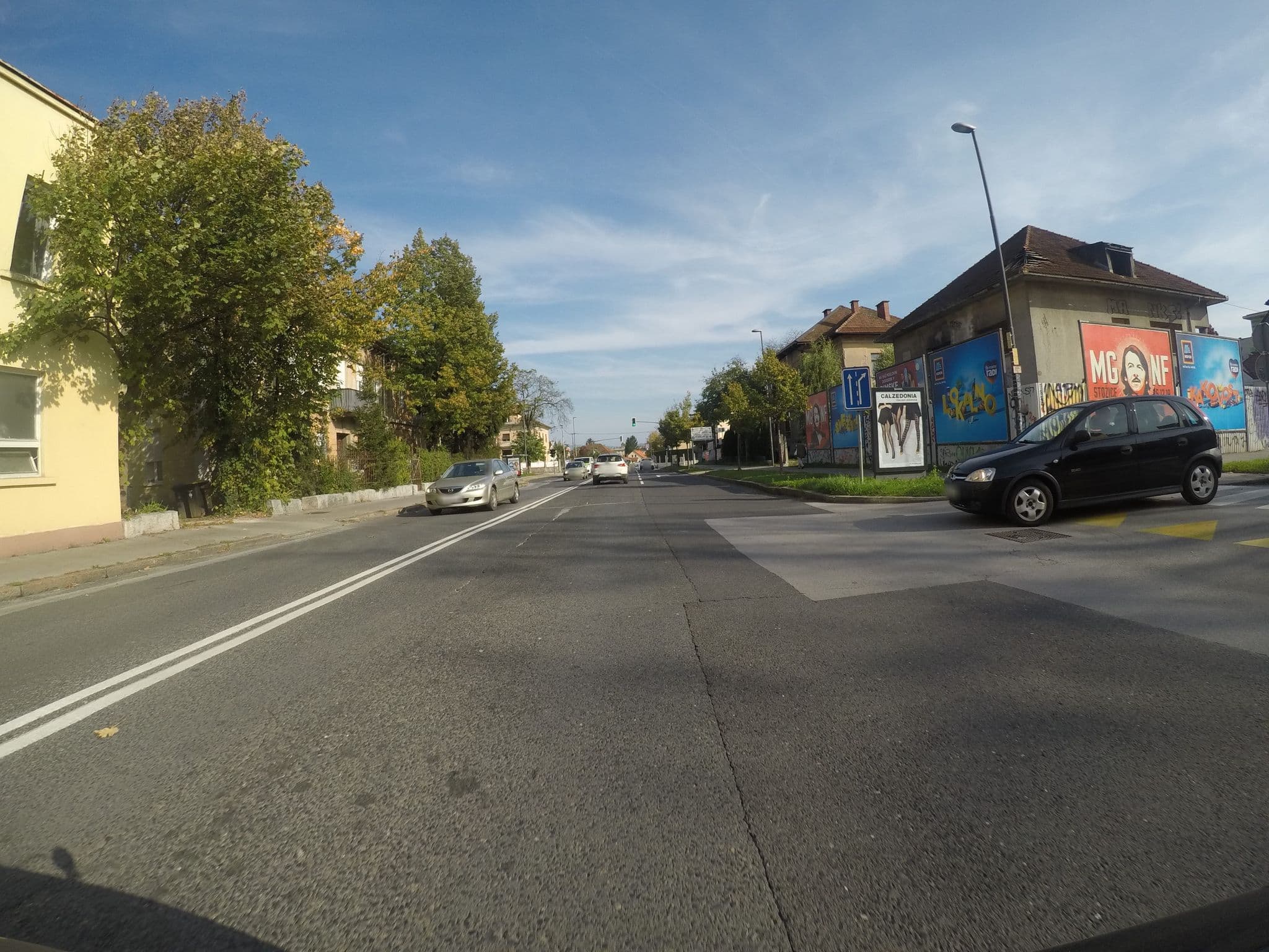 Street view near downtown apartments, Ljubljana — © chrisbeddow (CC BY-SA · Mapillary)
