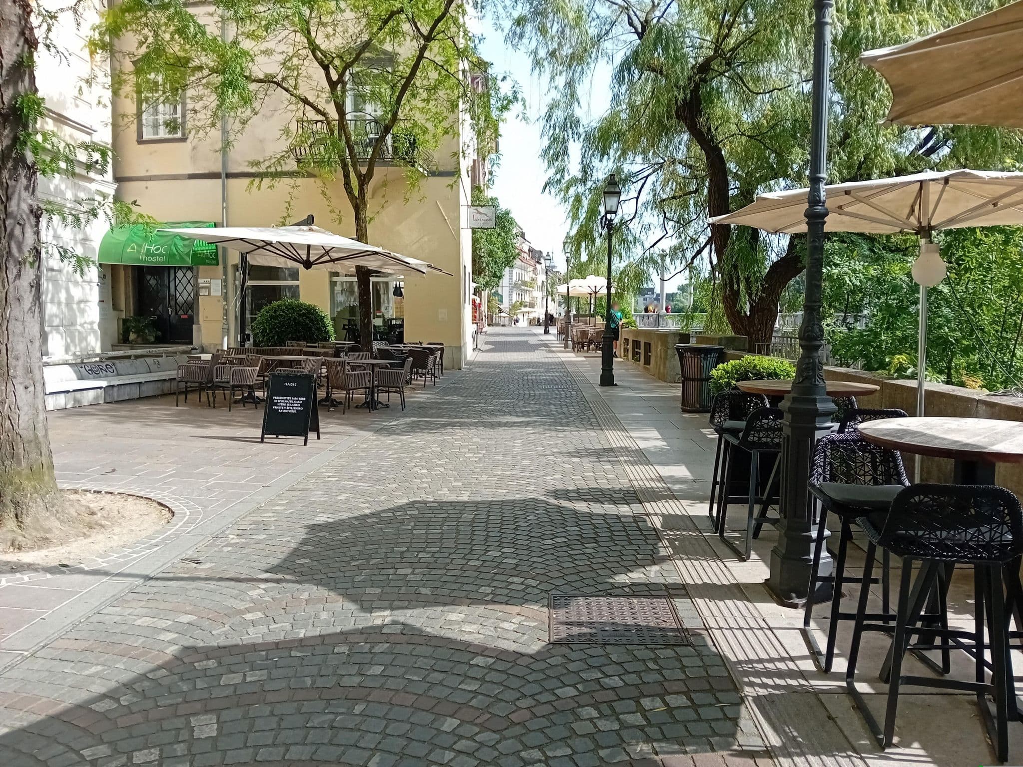 Street view near Alibi Hostel, Ljubljana — © jlstanus (CC BY-SA · Mapillary)