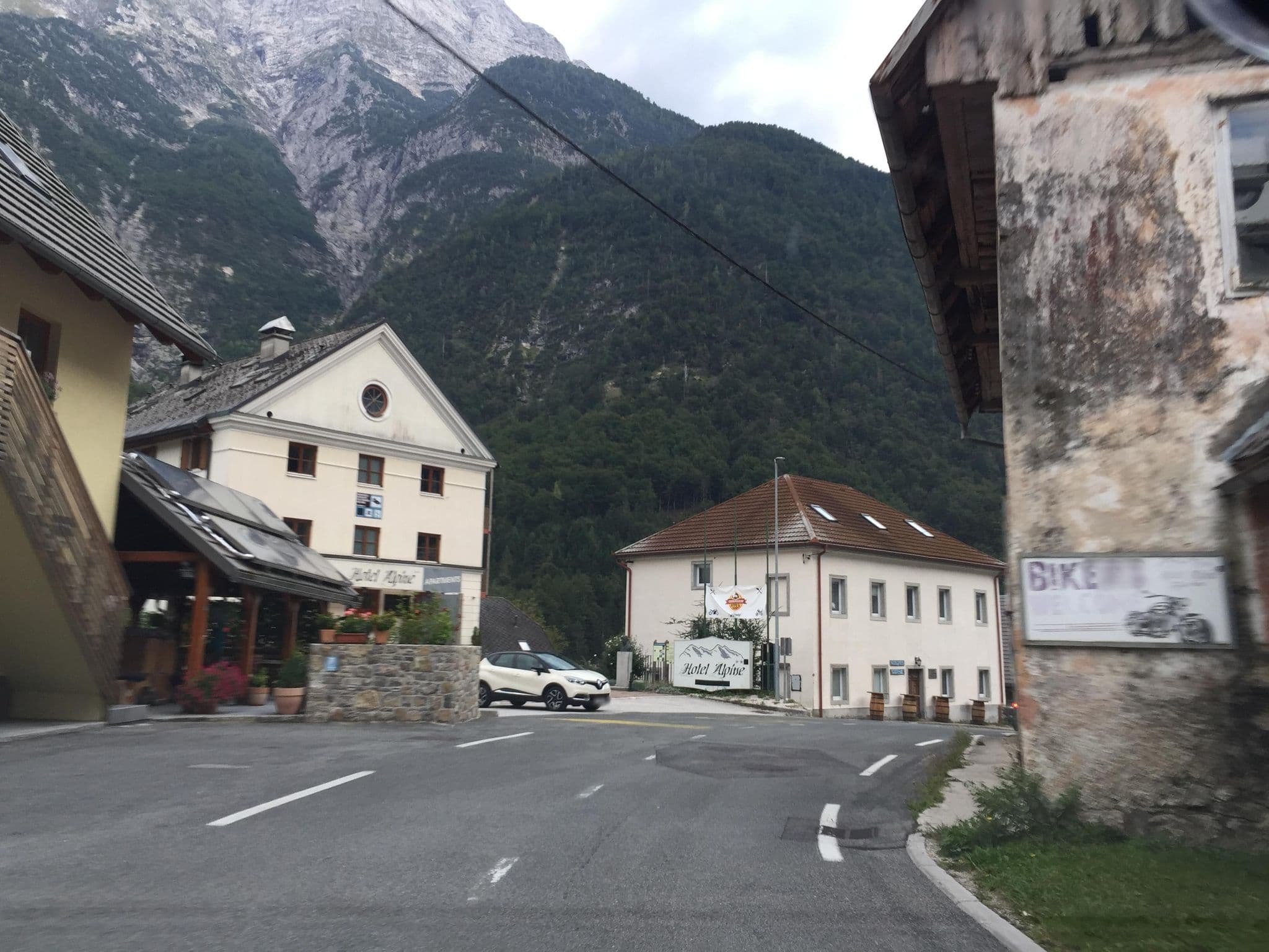 Street view near Hotel Šola, Bovec — © igorzo (CC BY-SA · Mapillary)
