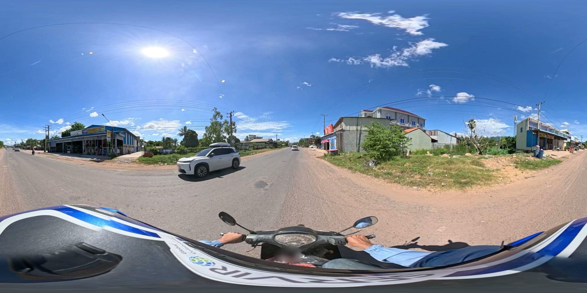 Street view near Kampot View Boutique Hotel, Andoung Khmaer — © vteck (CC BY-SA · Mapillary)