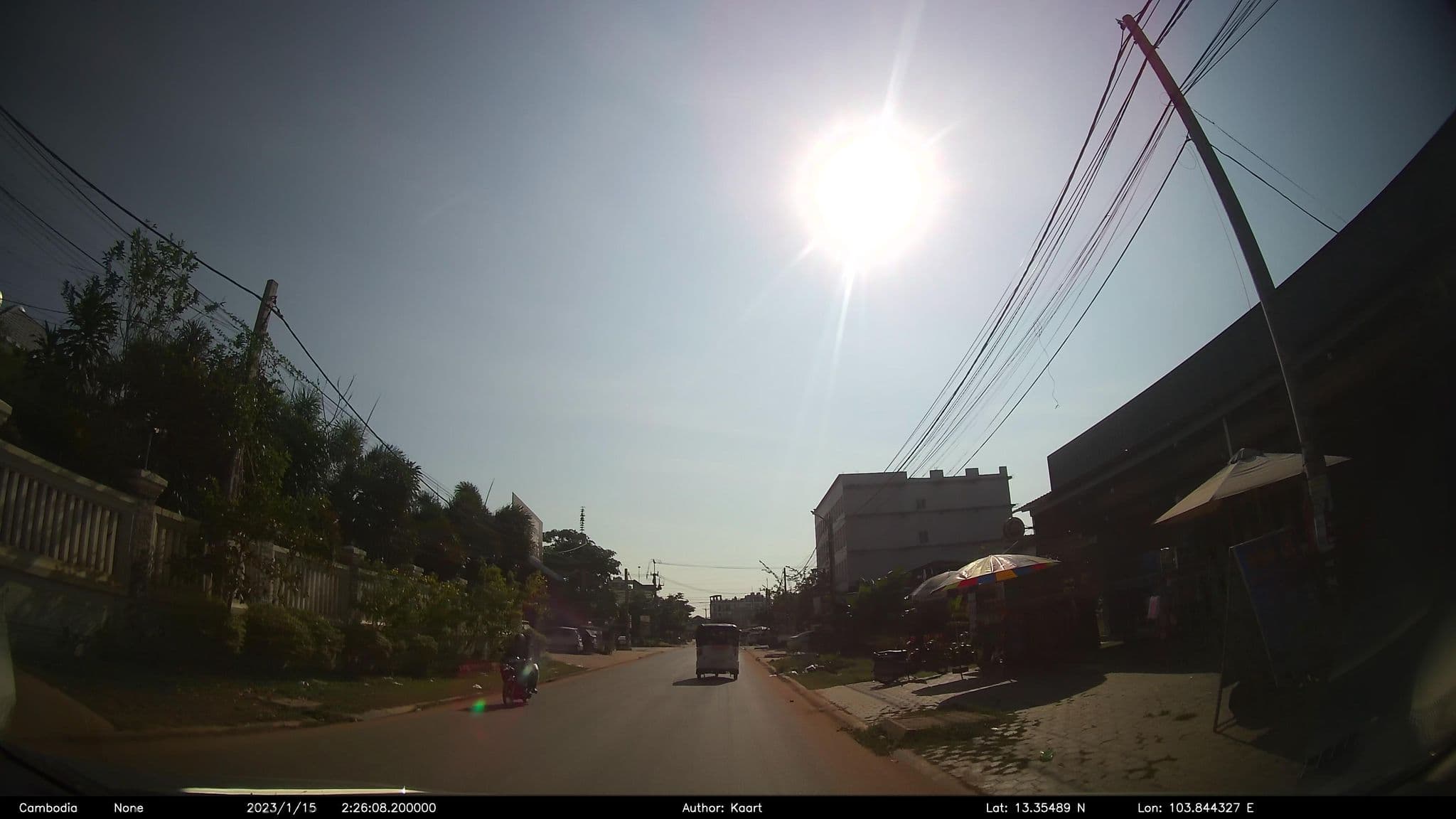 Street view near Yolo Hostel, Siem Reap — © kaart_2 (CC BY-SA · Mapillary)