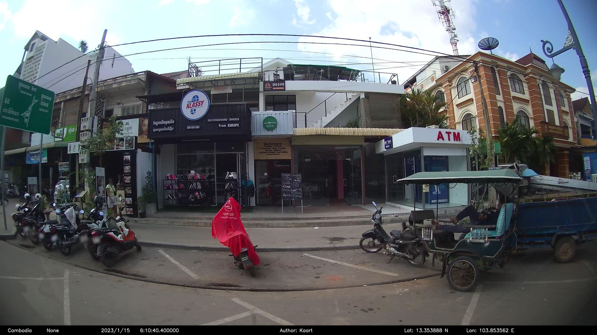 Street view near Istanbul Guesthouse & Restaurant, Siem Reap — © kaart_2 (CC BY-SA · Mapillary)