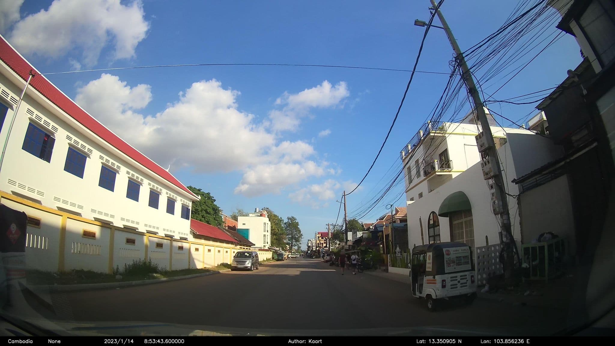 Street view near Kia Kaha Villa, Siem Reap — © kaart_2 (CC BY-SA · Mapillary)