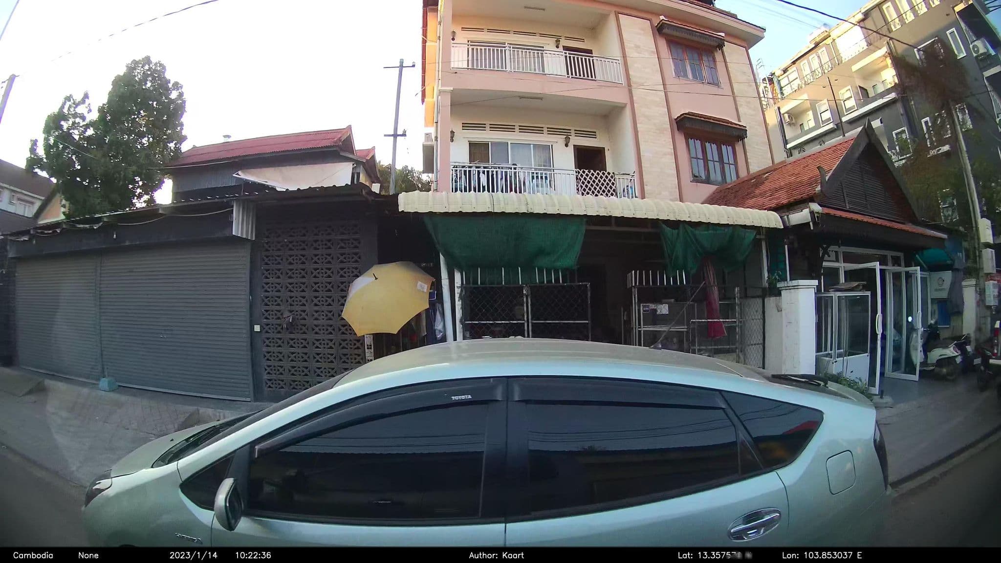 Street view near Friendly Villa, Siem Reap — © kaart_2 (CC BY-SA · Mapillary)