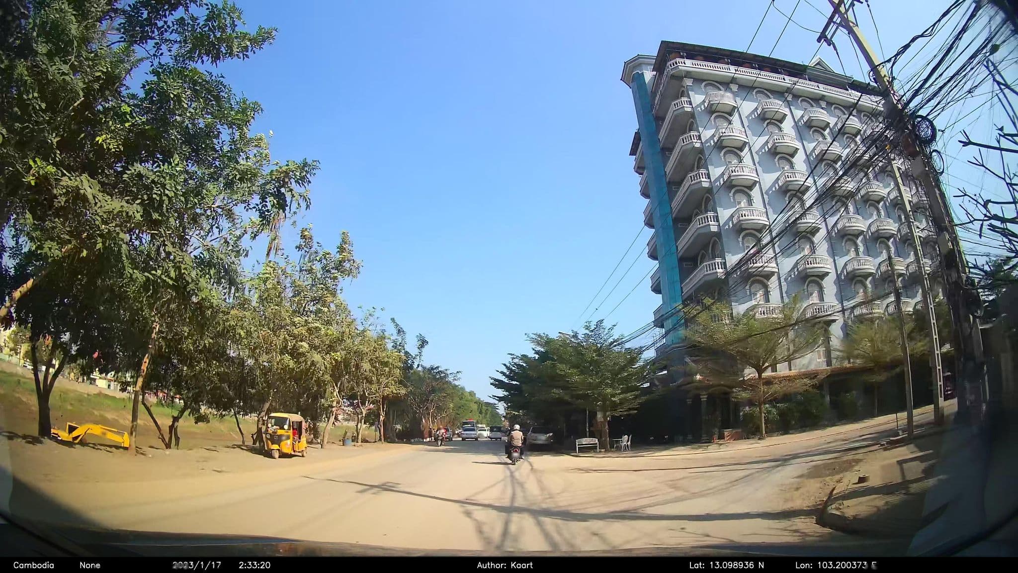 Street view near King Hotel, Battambang, Battambang — © kaart_2 (CC BY-SA · Mapillary)