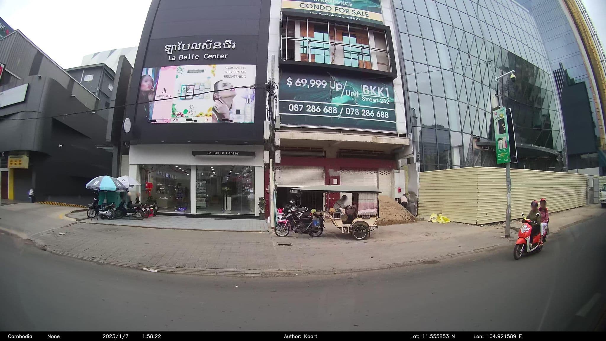 Street view near Frangipani Villas Boutique Hotel Phnom Penh, Phnom Penh — © kaart_2 (CC BY-SA · Mapillary)