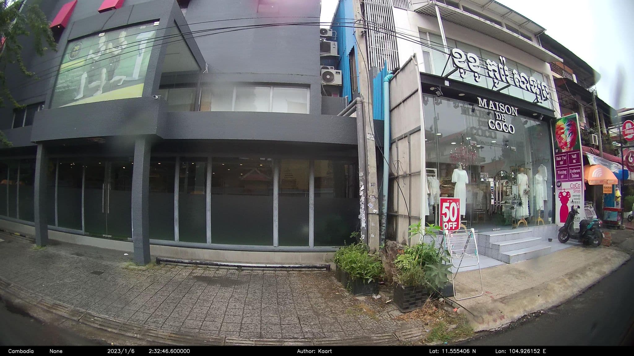 Street view near Elsewhere, Phnom Penh — © kaart_2 (CC BY-SA · Mapillary)