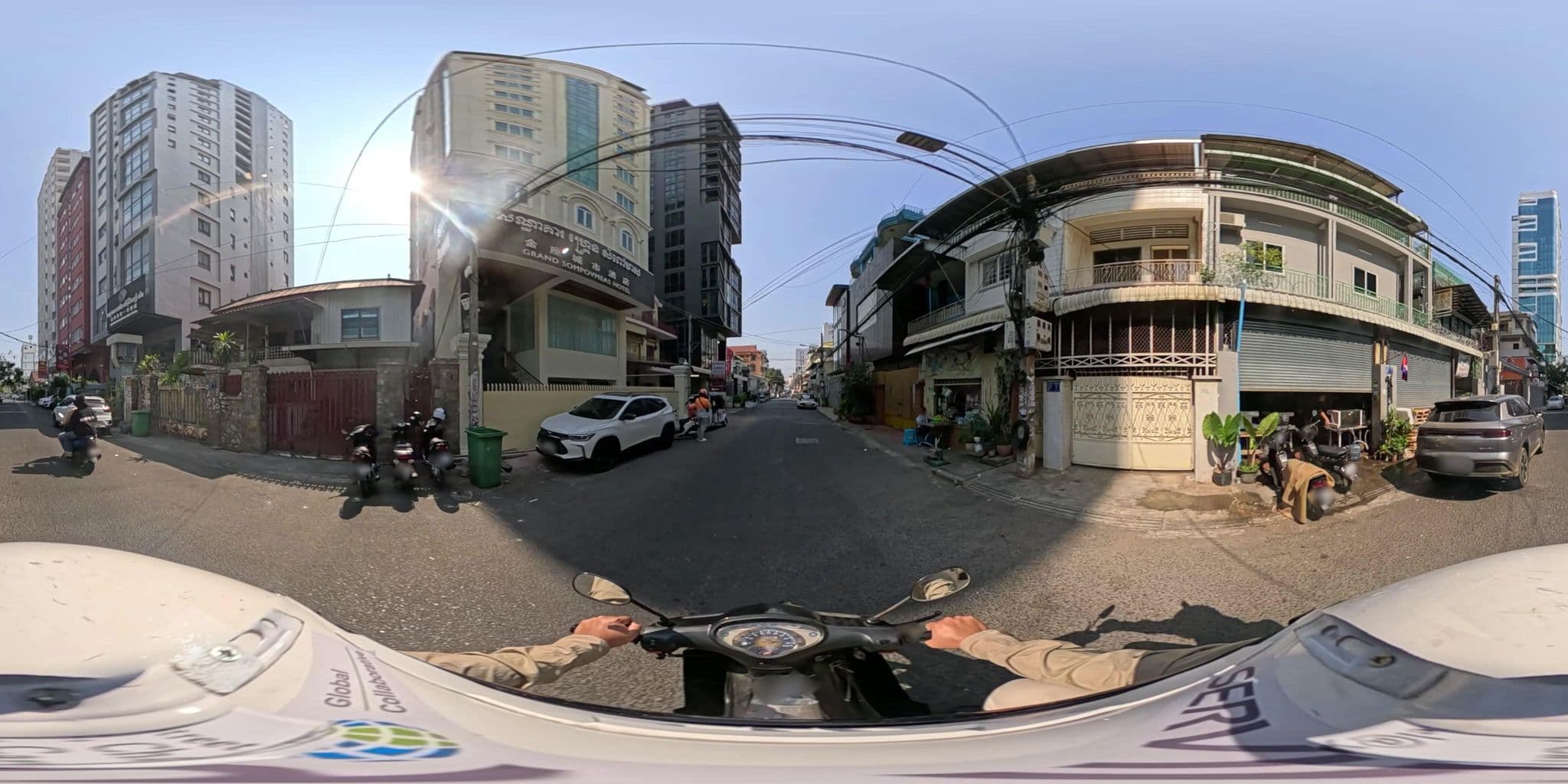 Street view near Sim Sky Bar & Pool, Phnom Penh — © vteck (CC BY-SA · Mapillary)