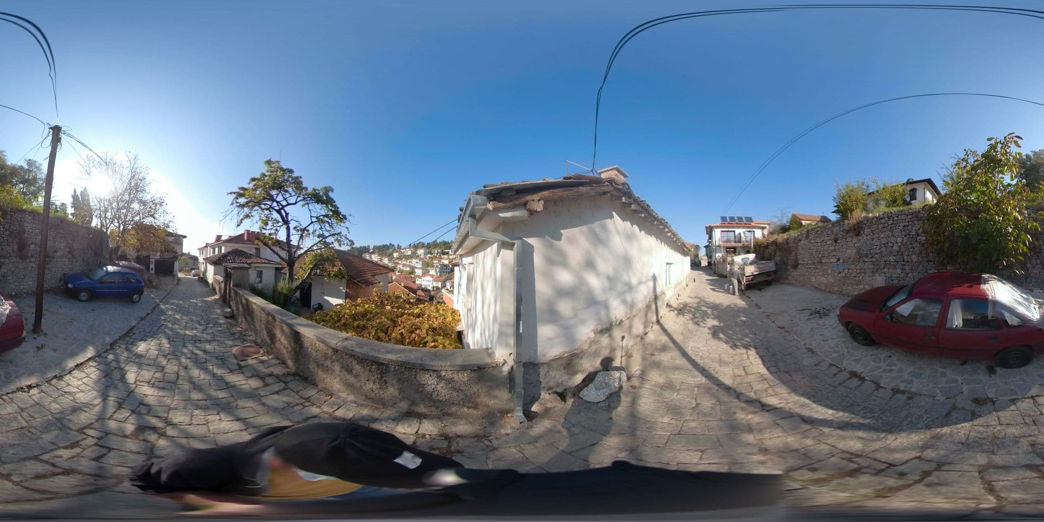 Street view near Villa Kale, Ohrid — © thodorisvakkas (CC BY-SA · Mapillary)