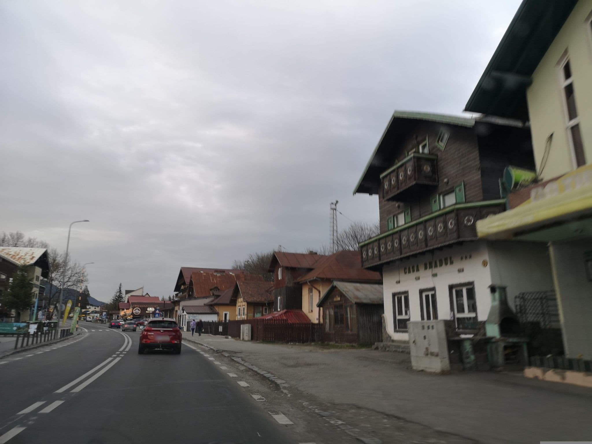 Street view near Hotel Noblesse, Predeal