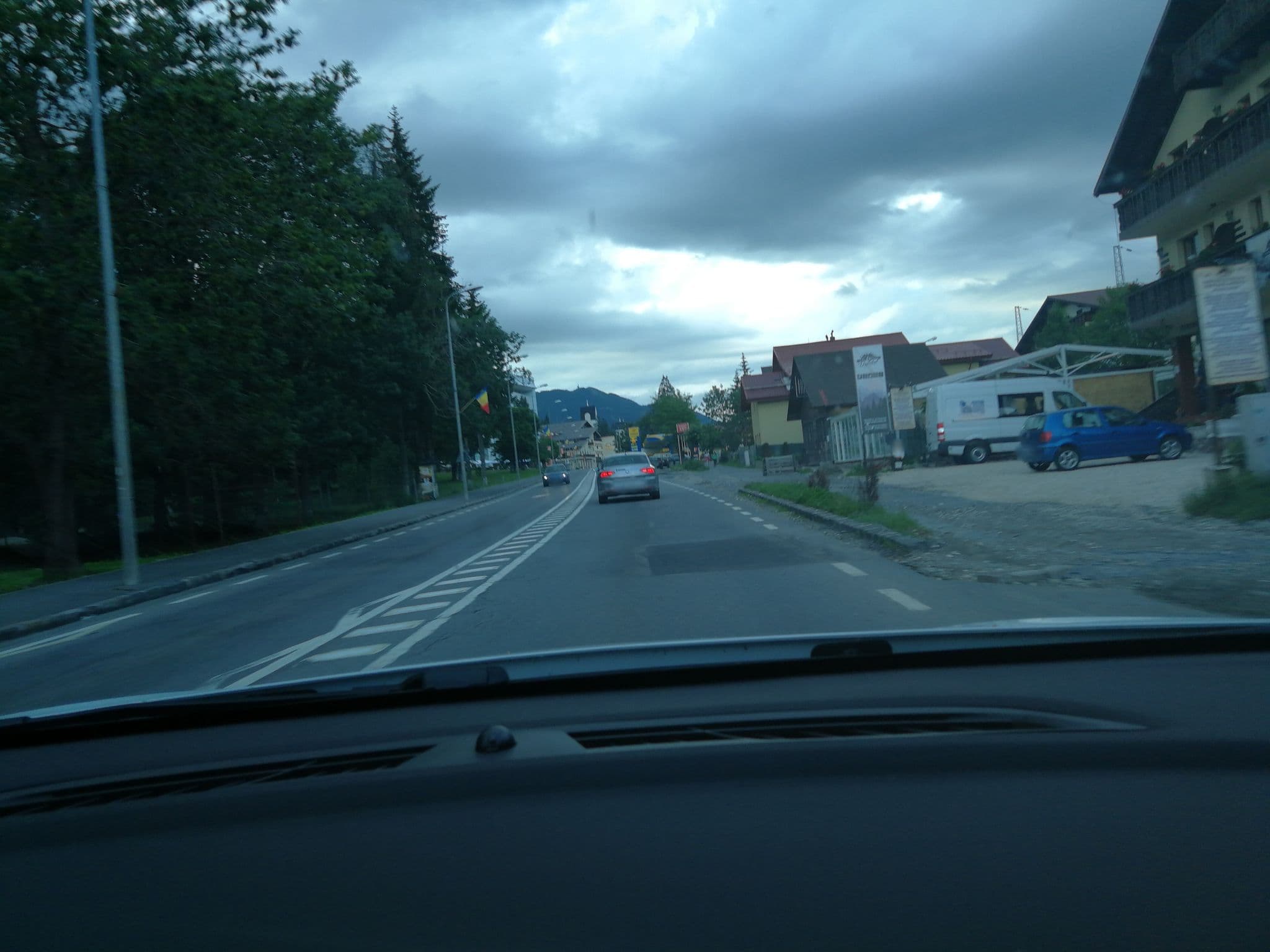 Street view near Pensiunea Del Monte, Predeal
