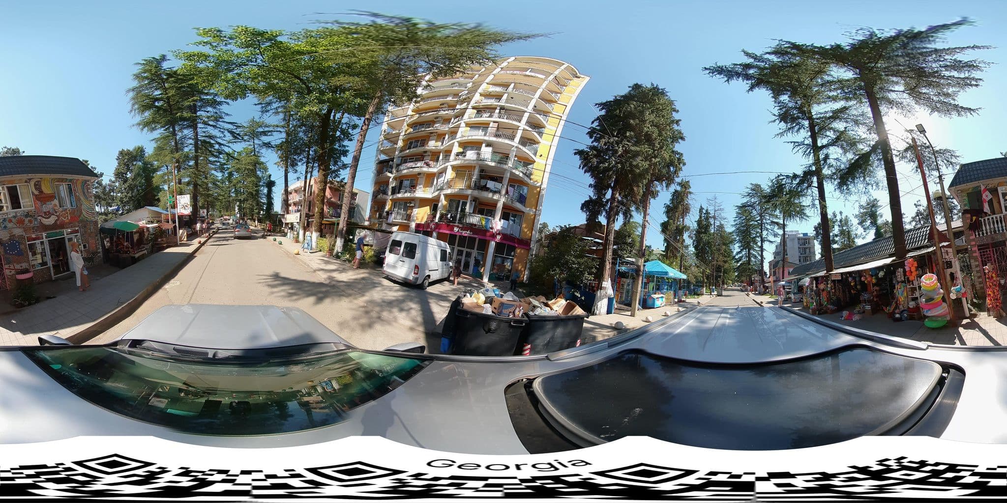 Street view near Karakum Hotel, Ureki — © bumbeishvili (CC BY-SA · Mapillary)