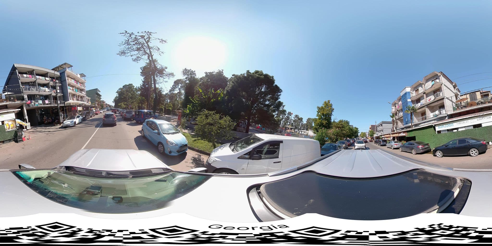 Street view near Hotel Meridian, Kobuleti — © bumbeishvili (CC BY-SA · Mapillary)