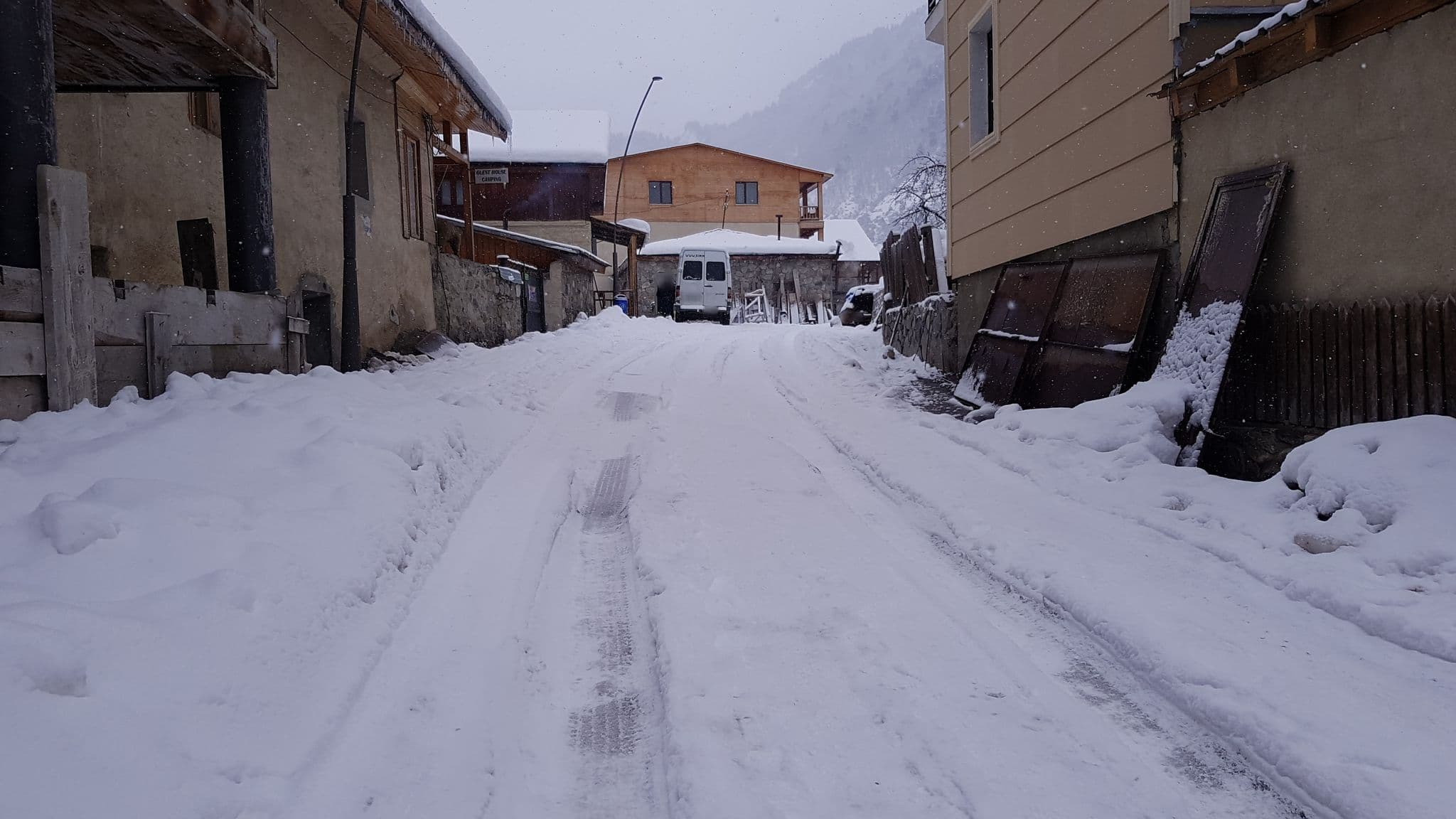 Street view near Marina's Guesthouse, Mestia — © eneerhut (CC BY-SA · Mapillary)
