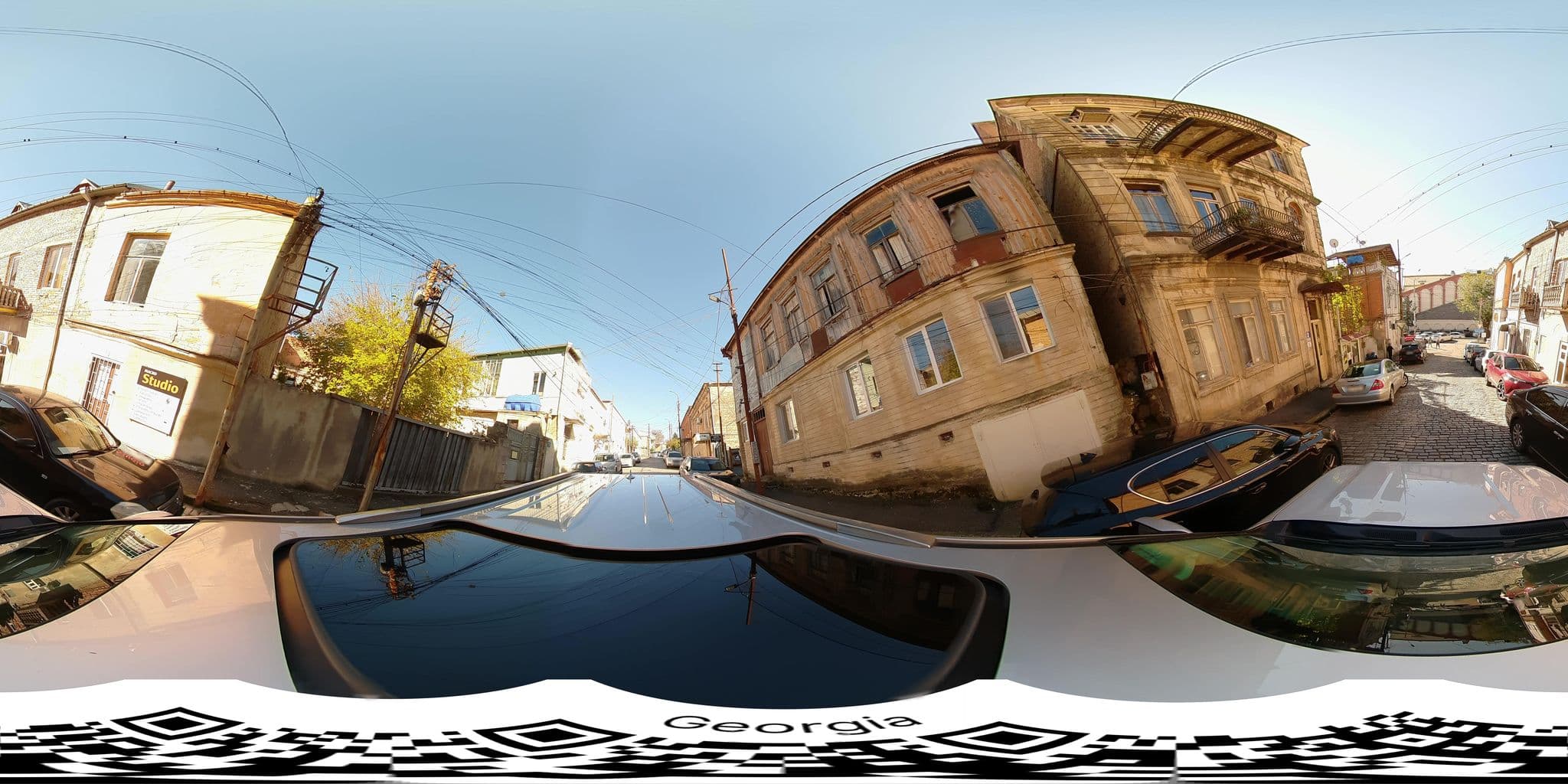 Street view near Hotel Goldenera, Kutaisi — © bumbeishvili (CC BY-SA · Mapillary)