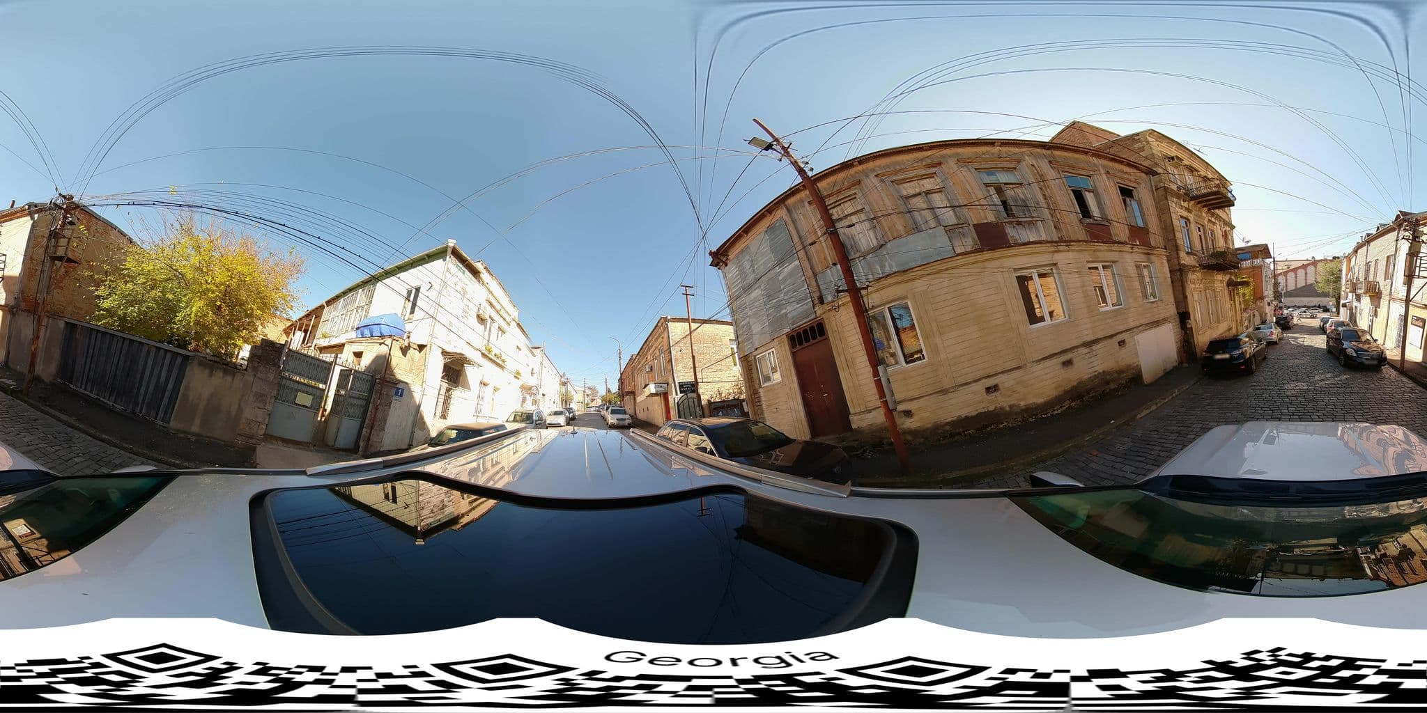 Street view near Hotel “House 1899”, Kutaisi — © bumbeishvili (CC BY-SA · Mapillary)