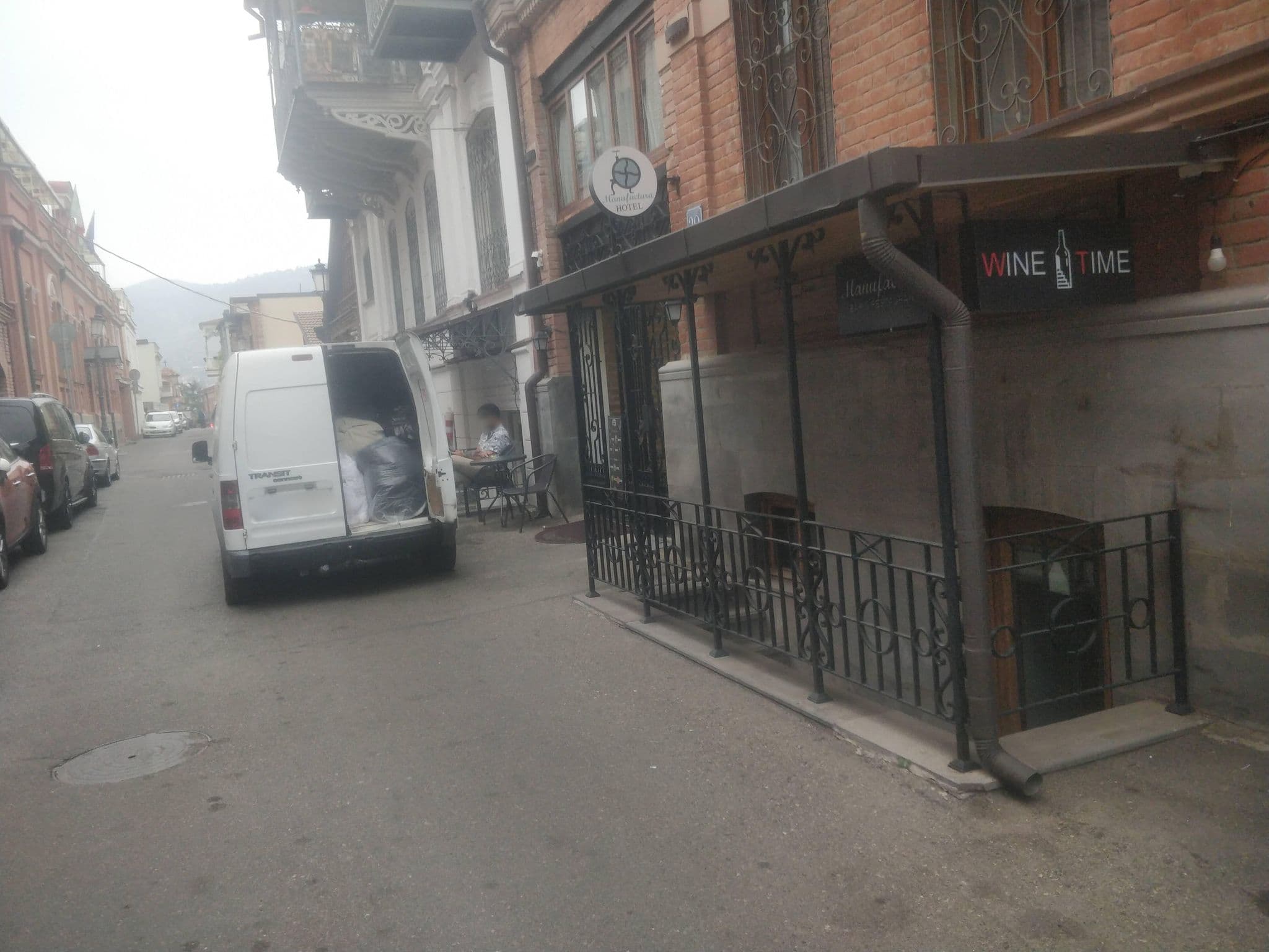 Street view near Boutique hotel Manufactura, Tbilisi — © dav23r (CC BY-SA · Mapillary)