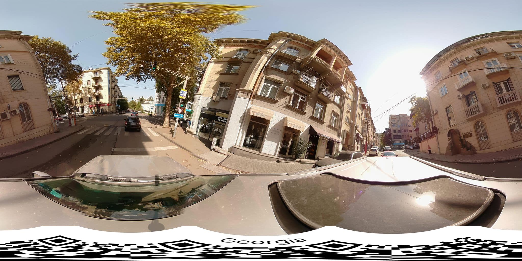 Street view near Piccolo Casa Bella Hotel, Okroq’ana — © bumbeishvili (CC BY-SA · Mapillary)