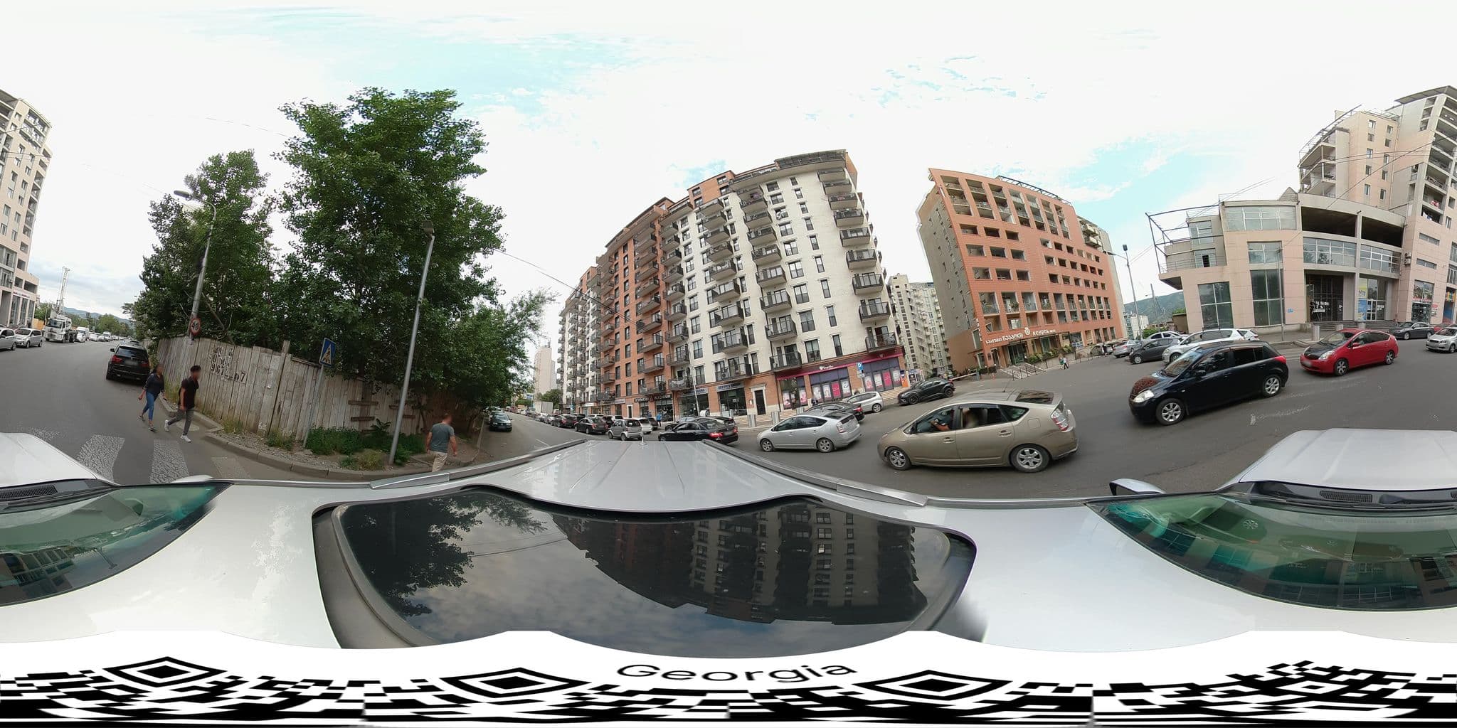Street view near Sky Hotel, Tbilisi — © bumbeishvili (CC BY-SA · Mapillary)