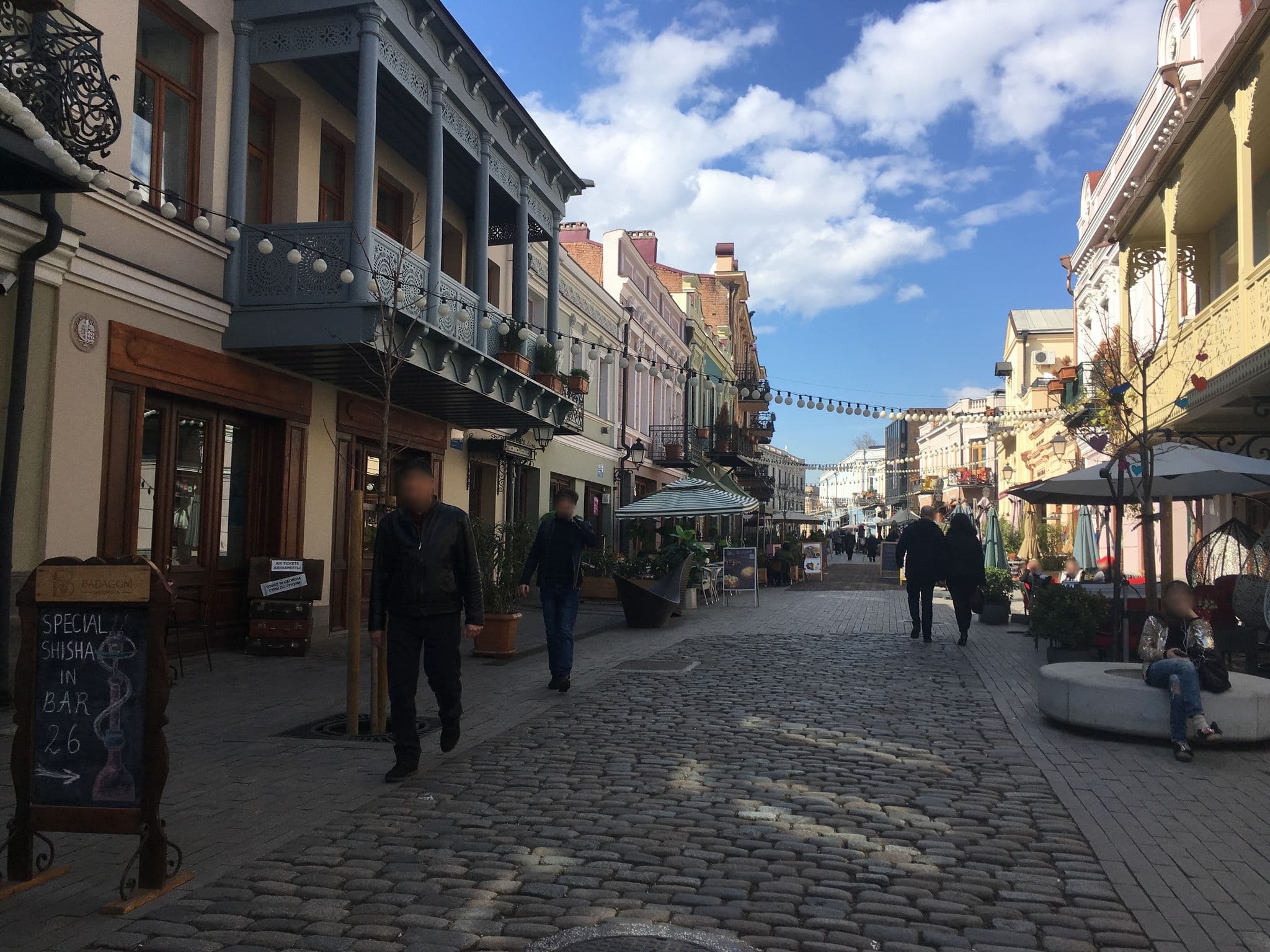 Street view near Bright Cozy Apartment Tbilisi Best Location, Tbilisi — © chrisbeddow (CC BY-SA · Mapillary)