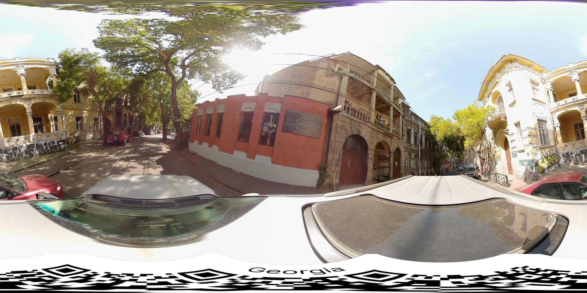 Street view near Freedom Square Apart Hotel, Okroq’ana — © bumbeishvili (CC BY-SA · Mapillary)