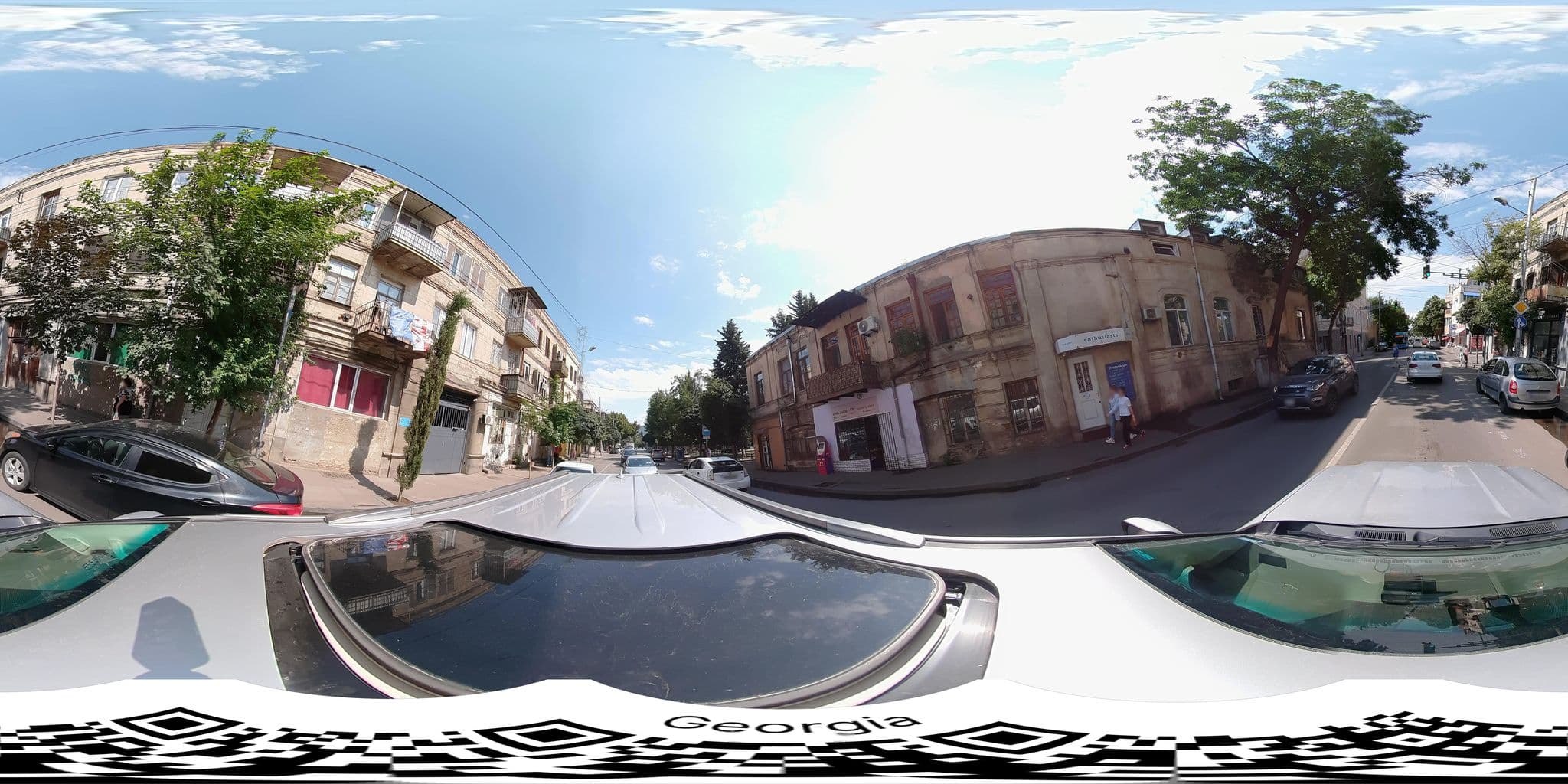 Street view near Antalia Hotel, Tbilisi — © bumbeishvili (CC BY-SA · Mapillary)