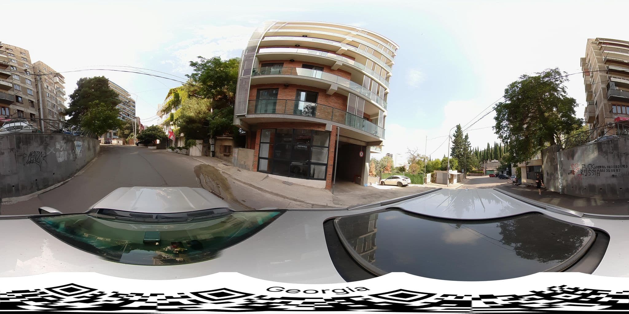 Street view near Villa Vera, Okroq’ana — © bumbeishvili (CC BY-SA · Mapillary)