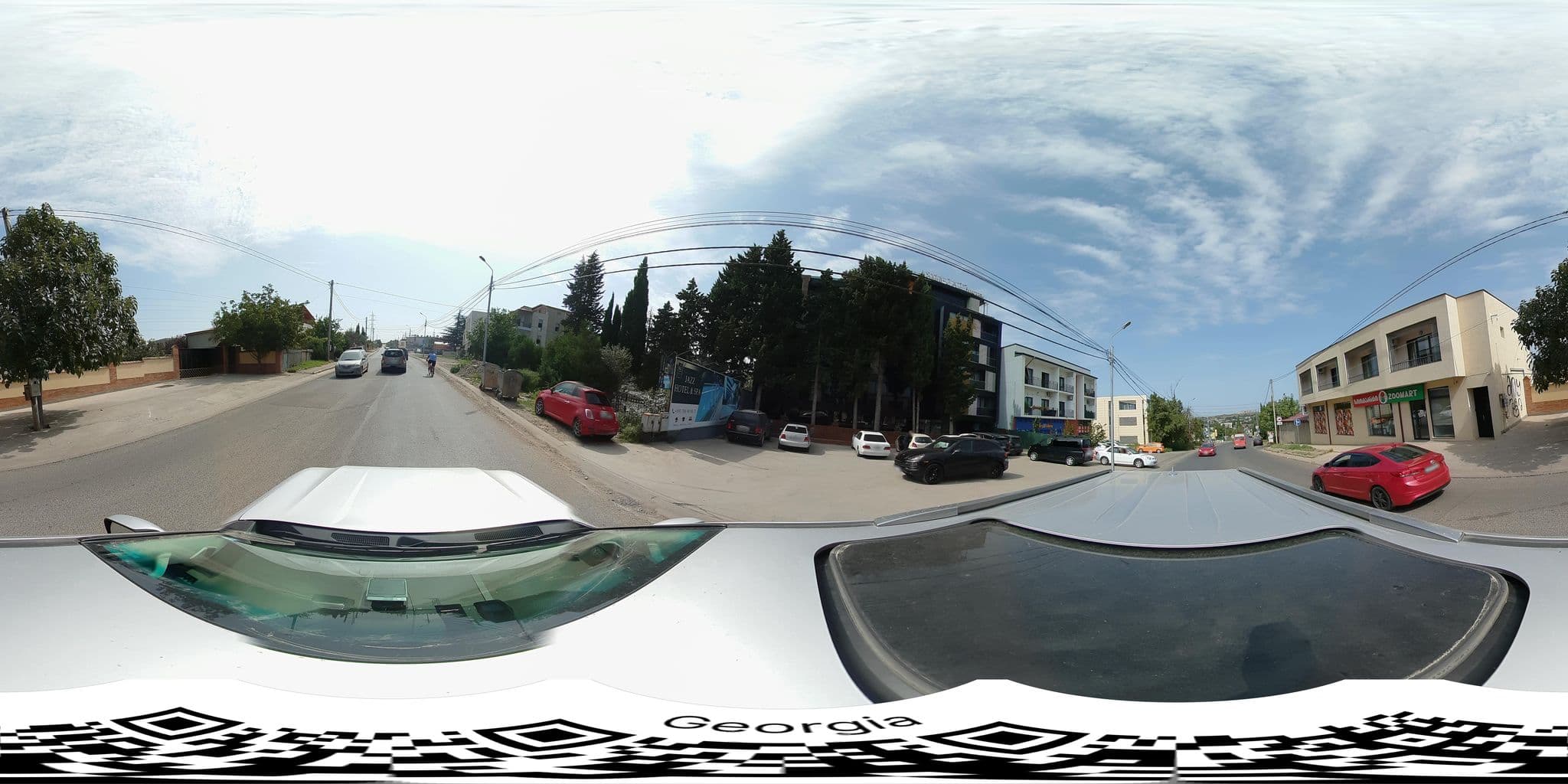 Street view near Jazz Hotel, Tbilisi — © bumbeishvili (CC BY-SA · Mapillary)