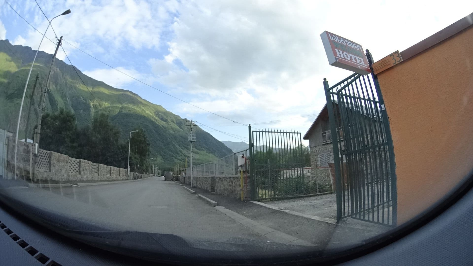 Street view near Hotel Welcome, Stepantsminda — © sashazykov (CC BY-SA · Mapillary)