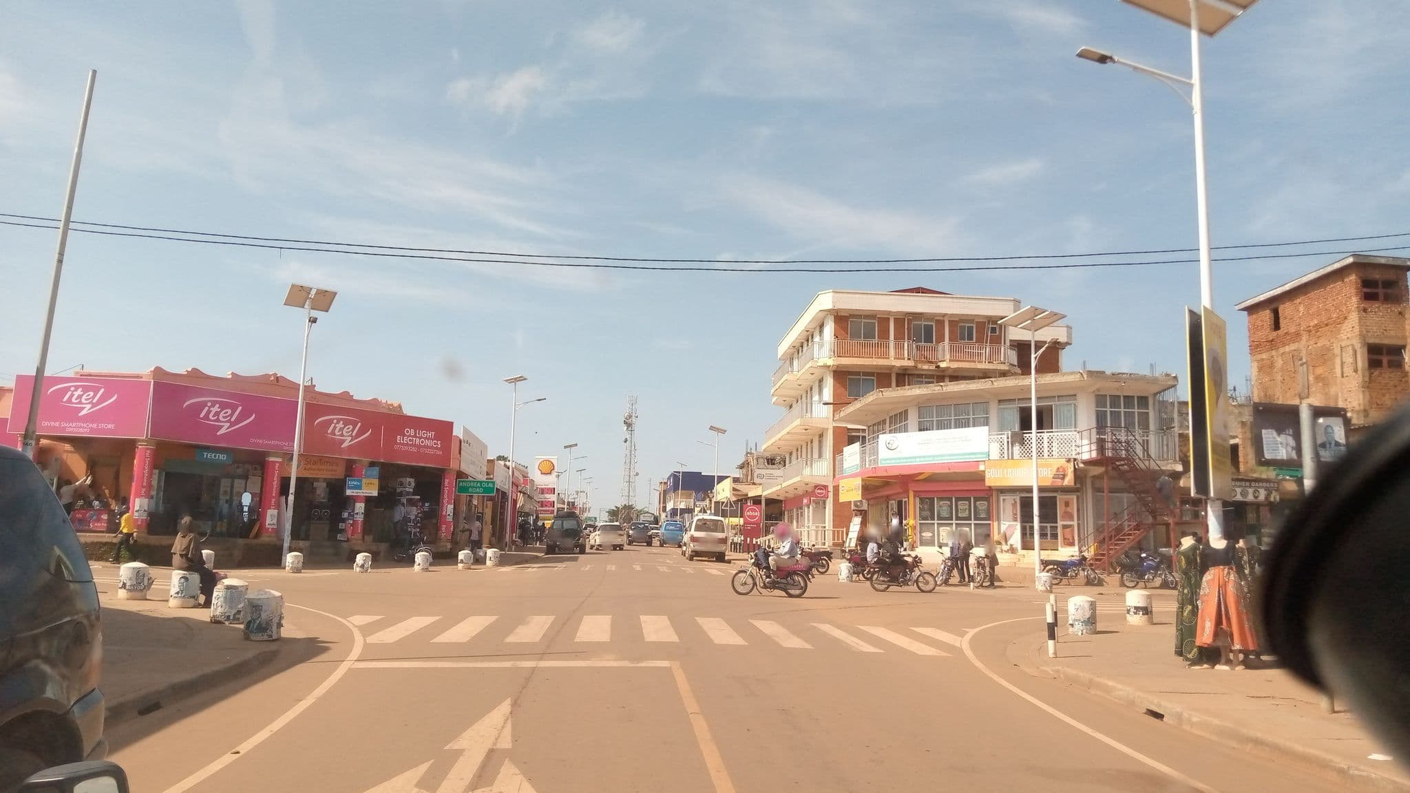 Street view near Ksp Hotel, Gulu — © tumusiimeronald (CC BY-SA · Mapillary)