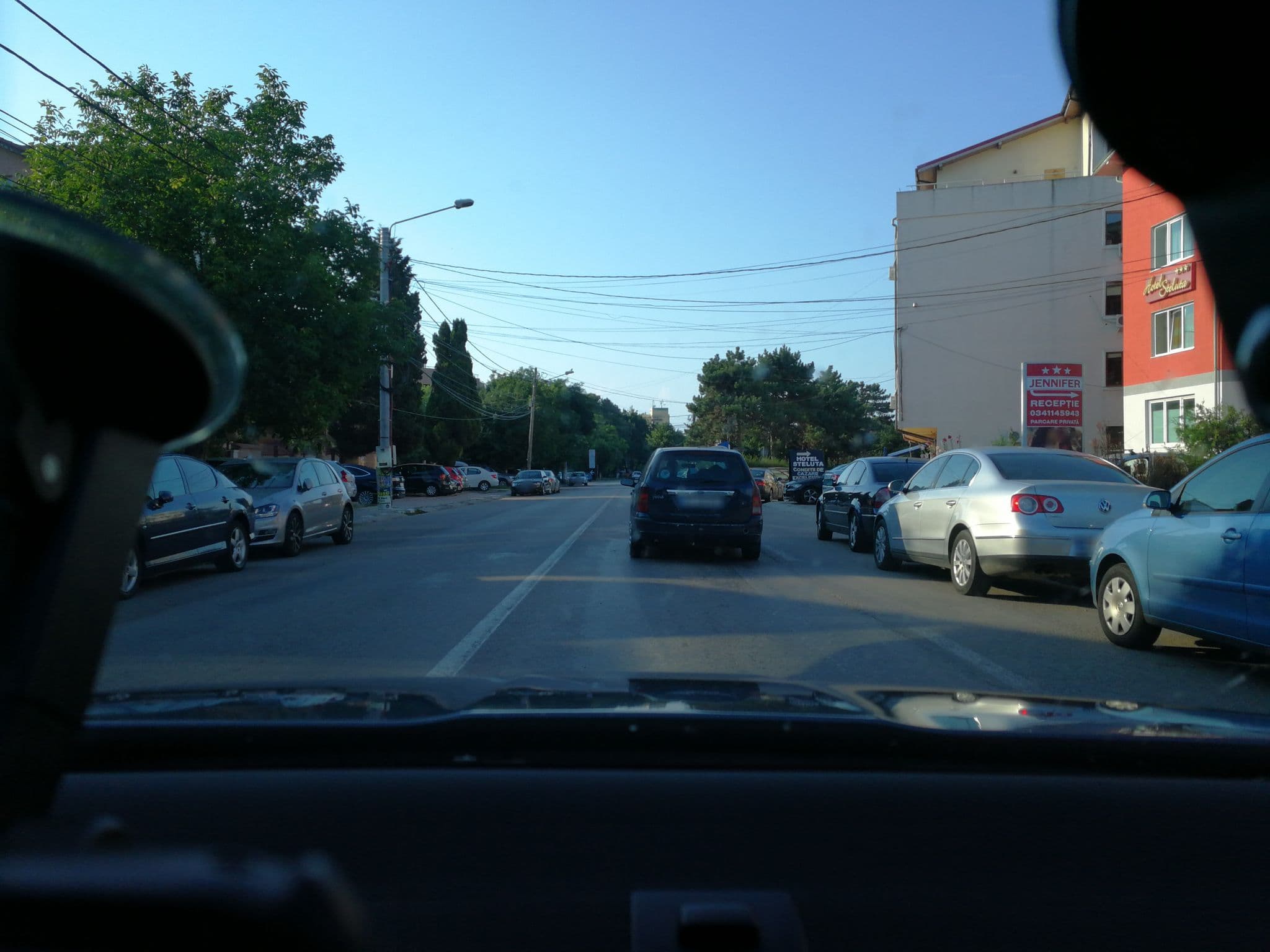 Street view near Hotel Steluța, Eforie Nord