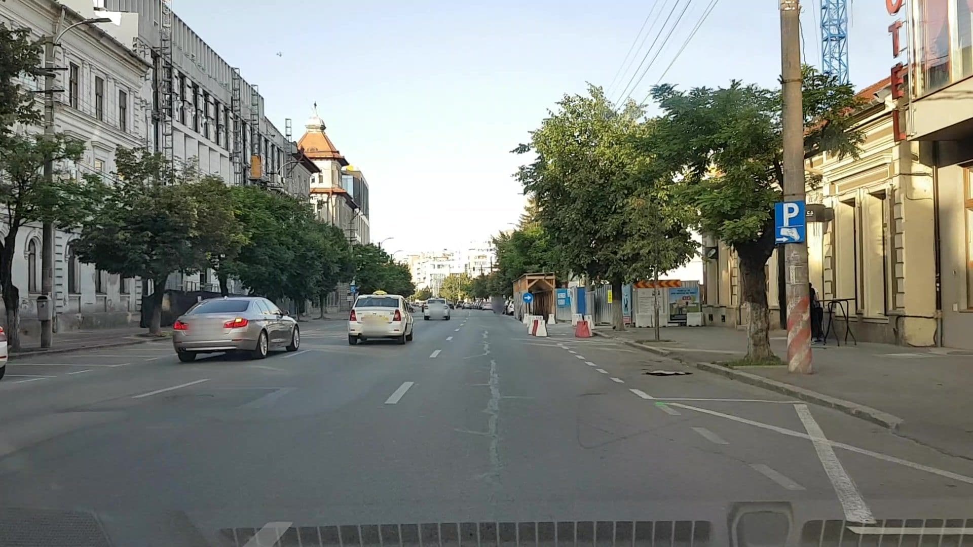 Street view near Hotel Alexis, Cluj-Napoca
