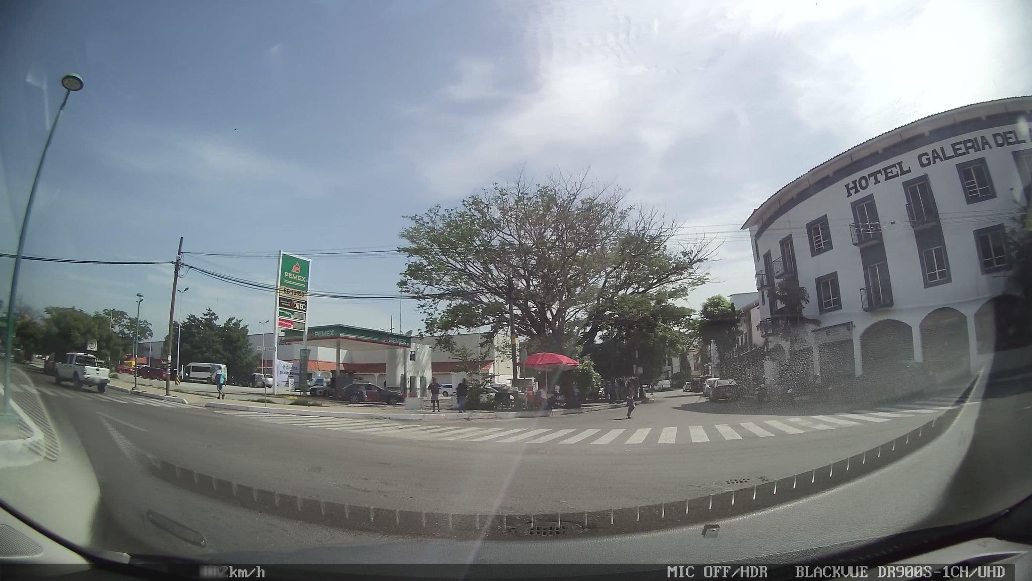 Street view near Hotel Real Aligheri, Crucecita — © nicovargas (CC BY-SA · Mapillary)