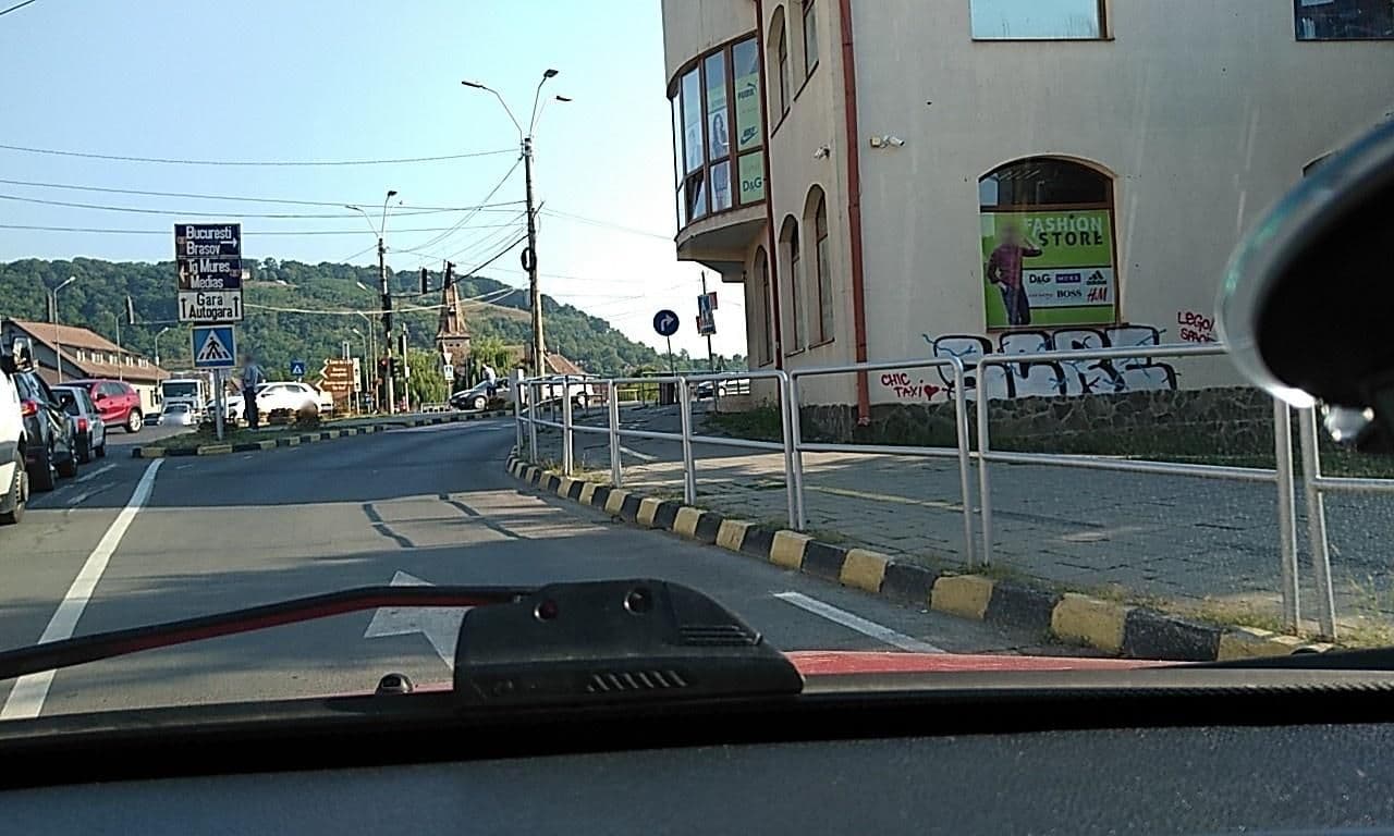 Street view near Aparthotel Sighișoara, Sighișoara — © tavi (CC BY-SA · Mapillary)