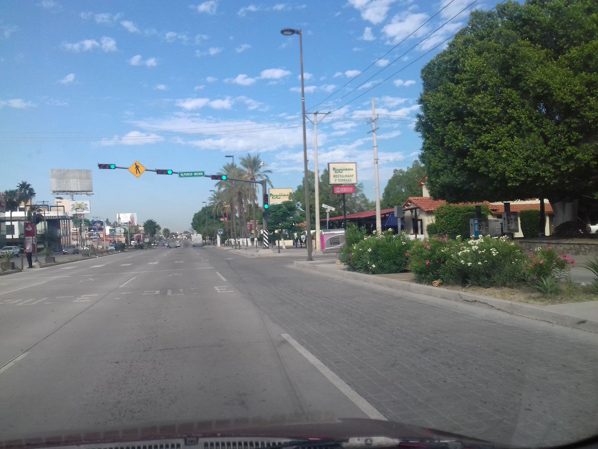 Street view near Hotel Bugambilia, Hermosillo — © colombia_tour (CC BY-SA · Mapillary)